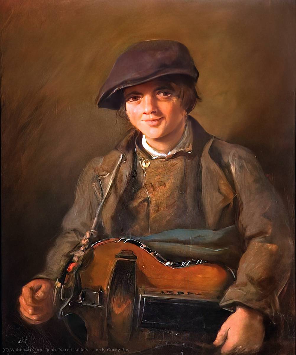 1002x1200 Get Paintings Reproductions Hurdy Gurdy Boy By Sir John Everett Millais. Most Famous
