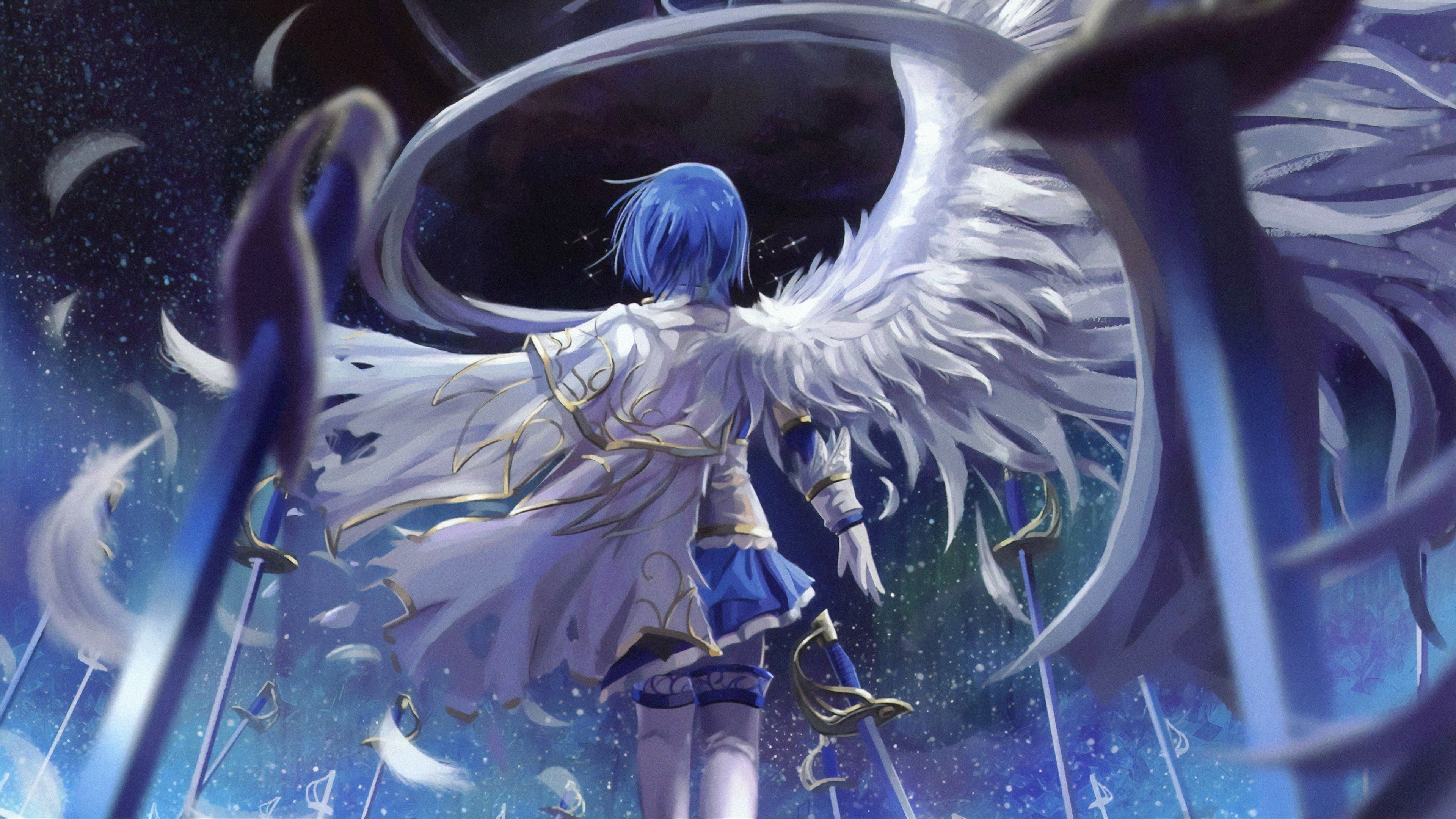 3840x2160 Mahou Shoujo Madoka Magica Blue Hair Anime 4k Wallpaper, HD Anime Wallpaper, 4k Wallpaper, Image, Background, Photos and Picture