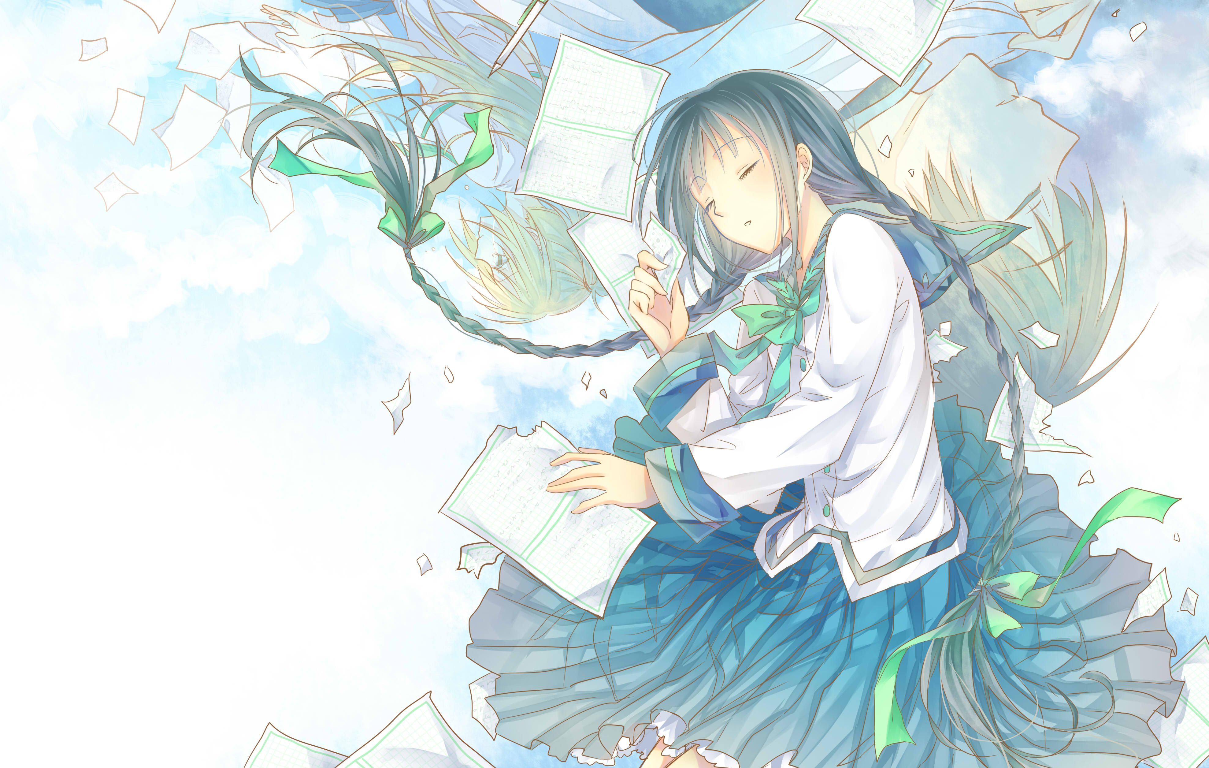 3953x2510 Download Anime Bungaku Shoujo 4k Ultra HD Wallpaper by 小金_KAM