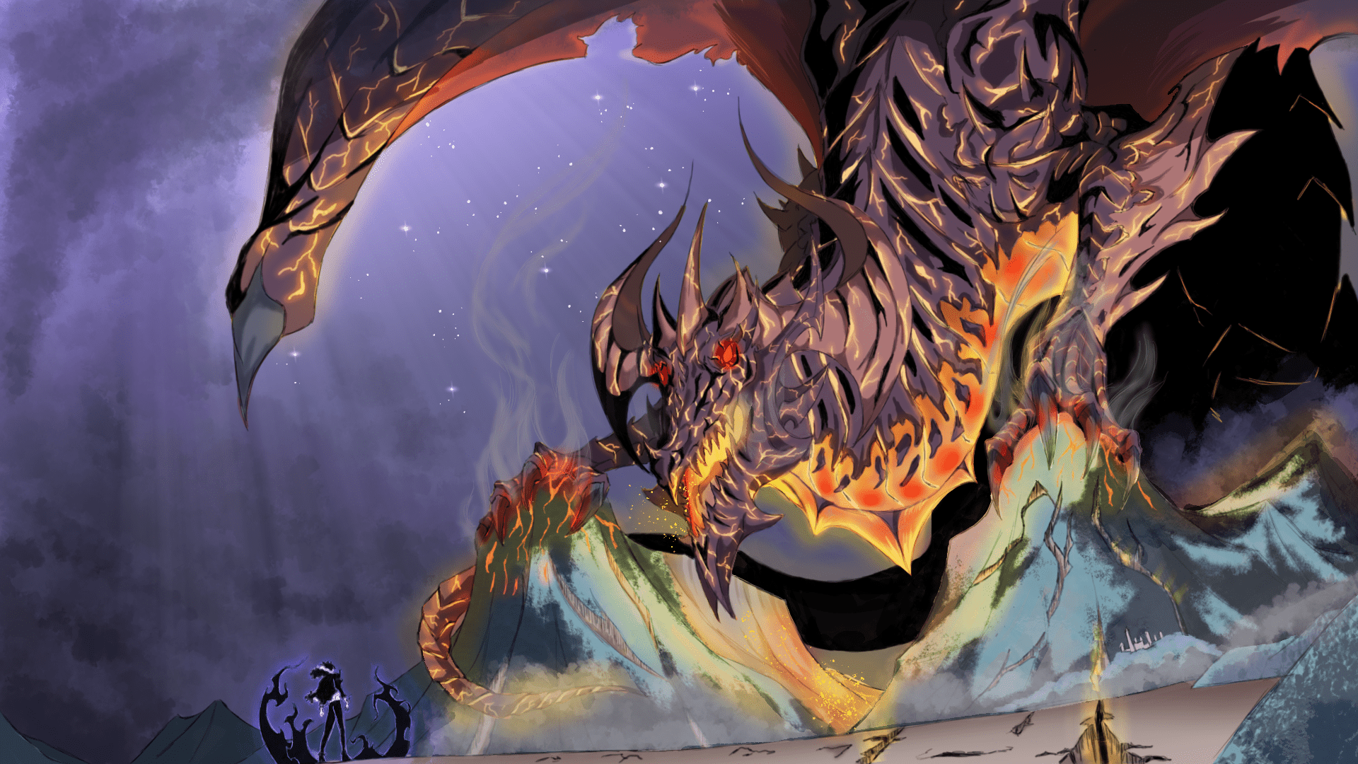 1920x1080 wolla. finished my drawing of antares transforming as how i imagined the scene while reading. hope you like it