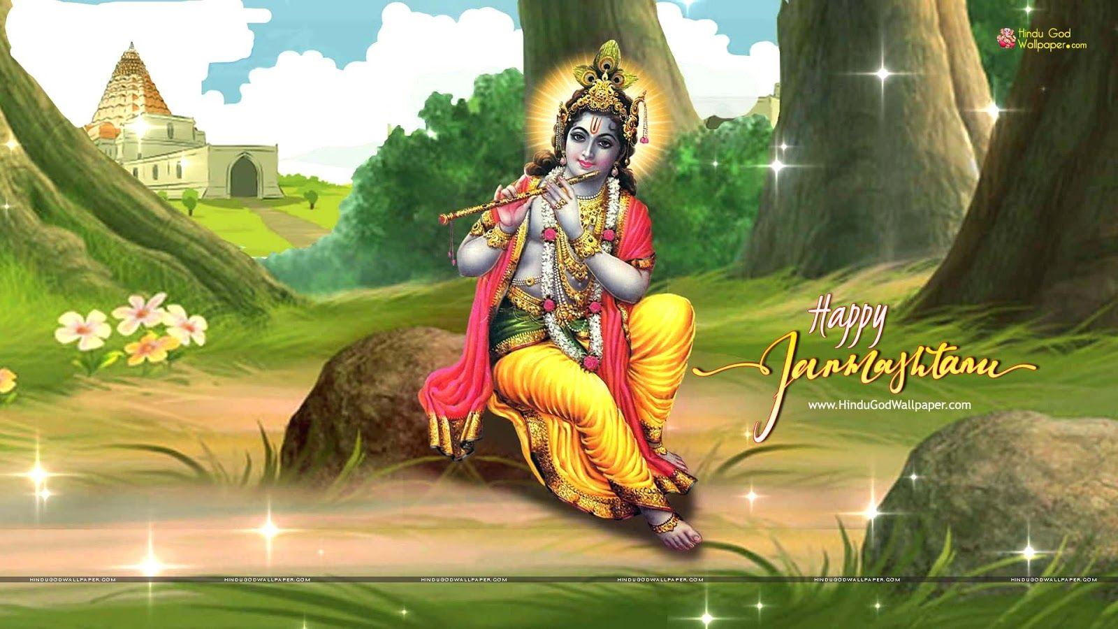 1600x900 Happy krishna janmashtami 2019 wallpaper photo messages sms