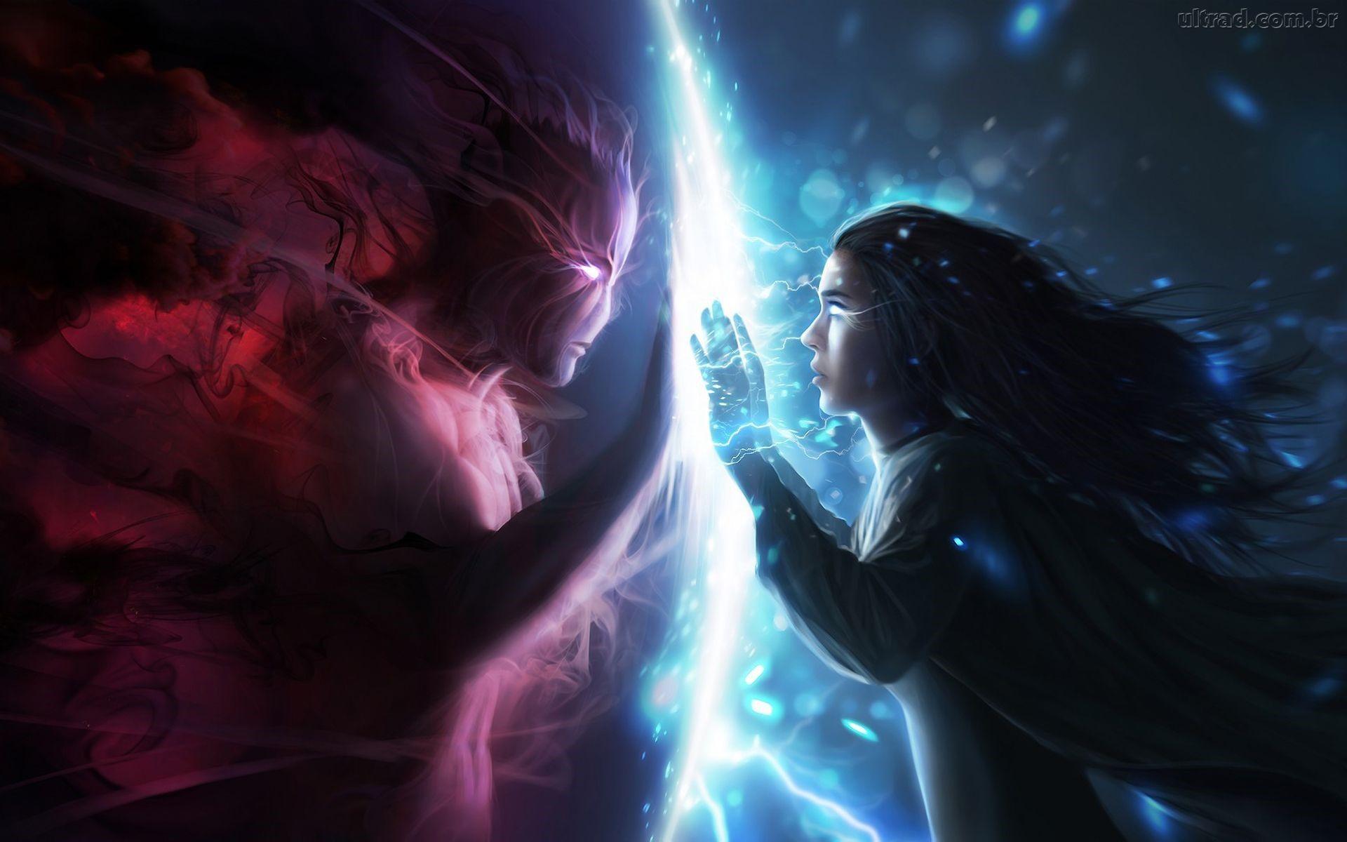 1920x1200 angel and demon wallpaper