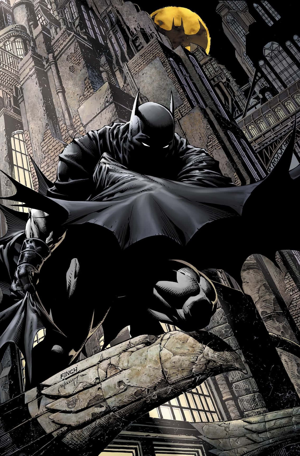 1264x1920 Download The Dark Knight joins the digital age with a robotic project, Batman Android. Wallpaper