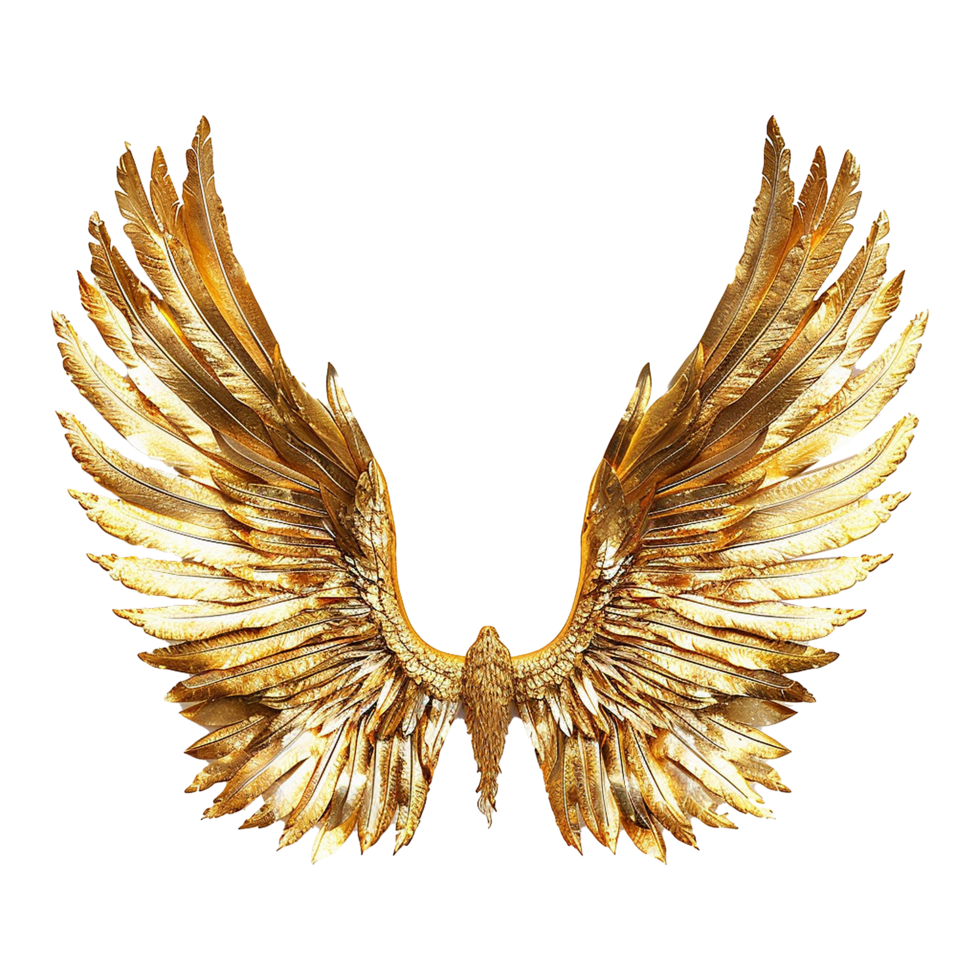 980x980 Golden wings isolated on transparent background 47424241 PNG