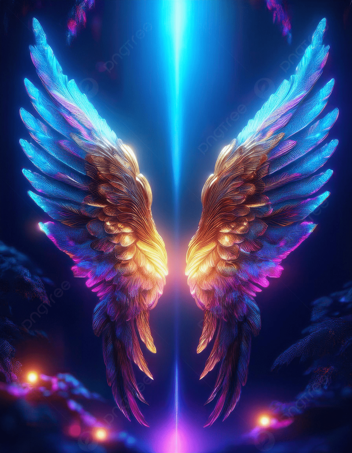 1200x1543 Golden Angel Wings Glow Background Wallpaper Image For Free Download