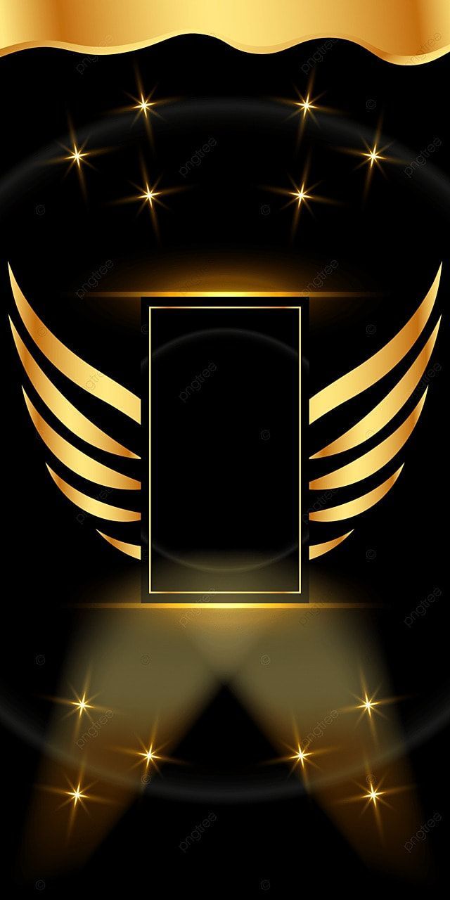 640x1280 Golden Wing Ceremony Background Wallpaper Image For Free Download