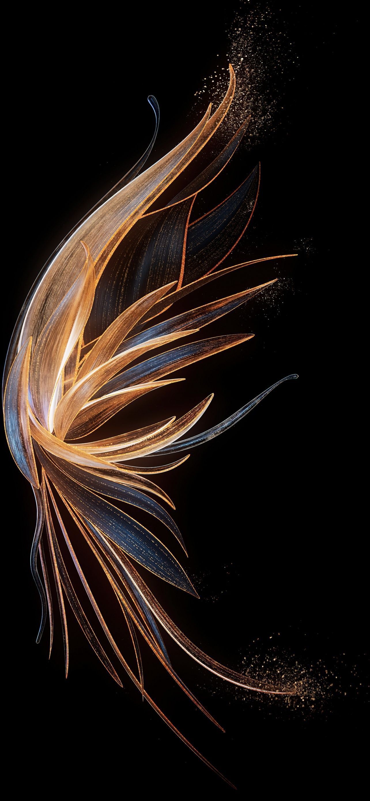 1284x2778 Honor Gt Stock Wallpaper Golden Wings Abstract Fan Favorite Desktop Wallpaper Of 2025 Best Free Background Ultra HD High Definition