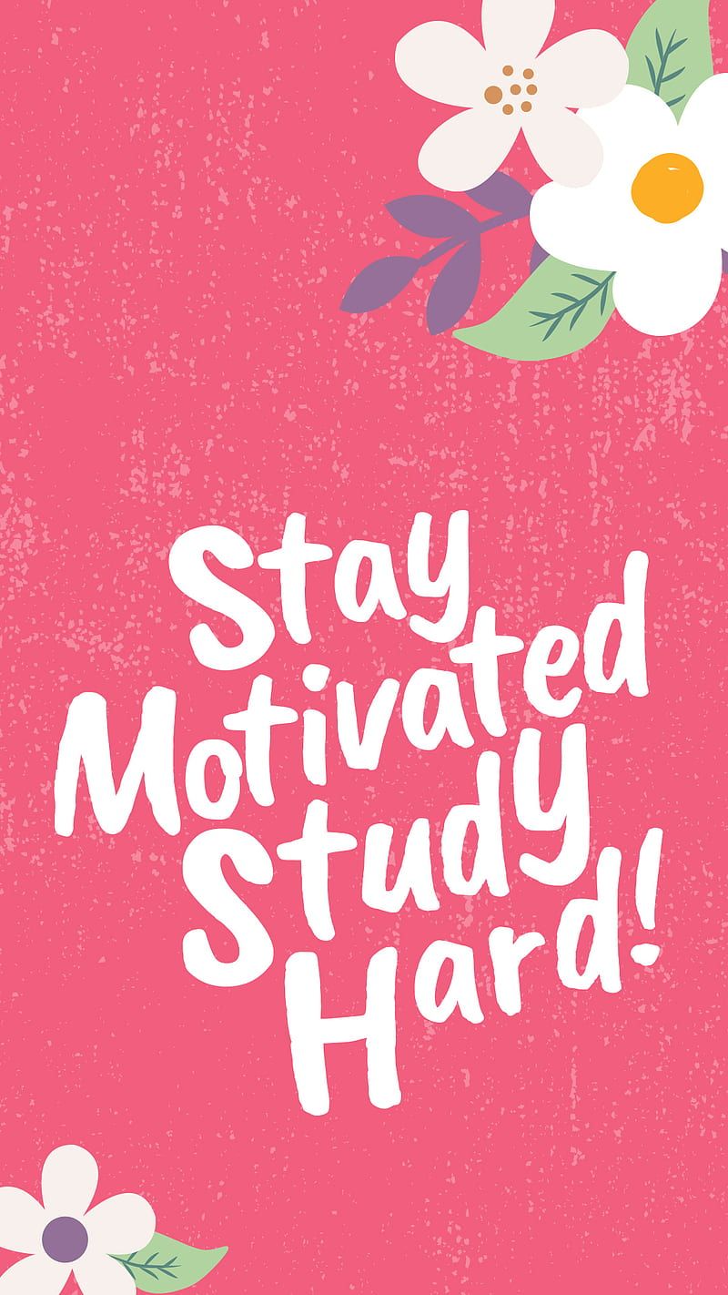 800x1422 HD stay motivated study hard wallpaper