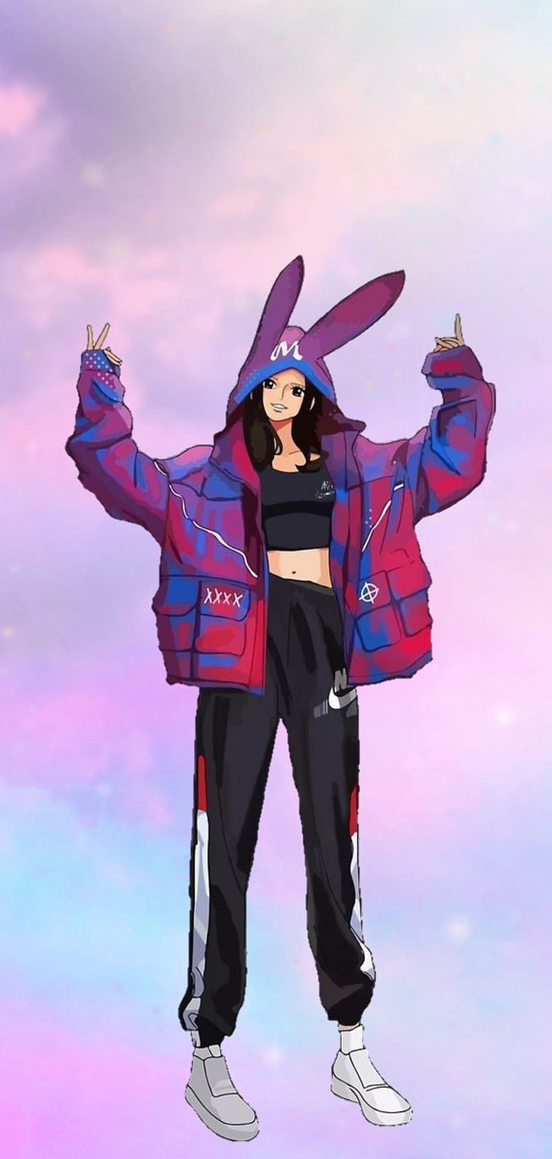 800x1679 Nico Robin, cute, girl, kawaii, one piece, robin, style, waifu, HD phone wallpaper