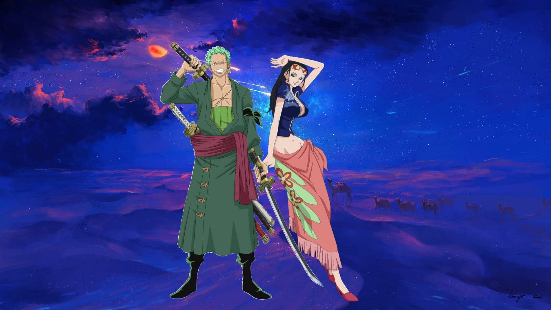1920x1080 Download Nico Robin One Piece With Sword Wallpaper