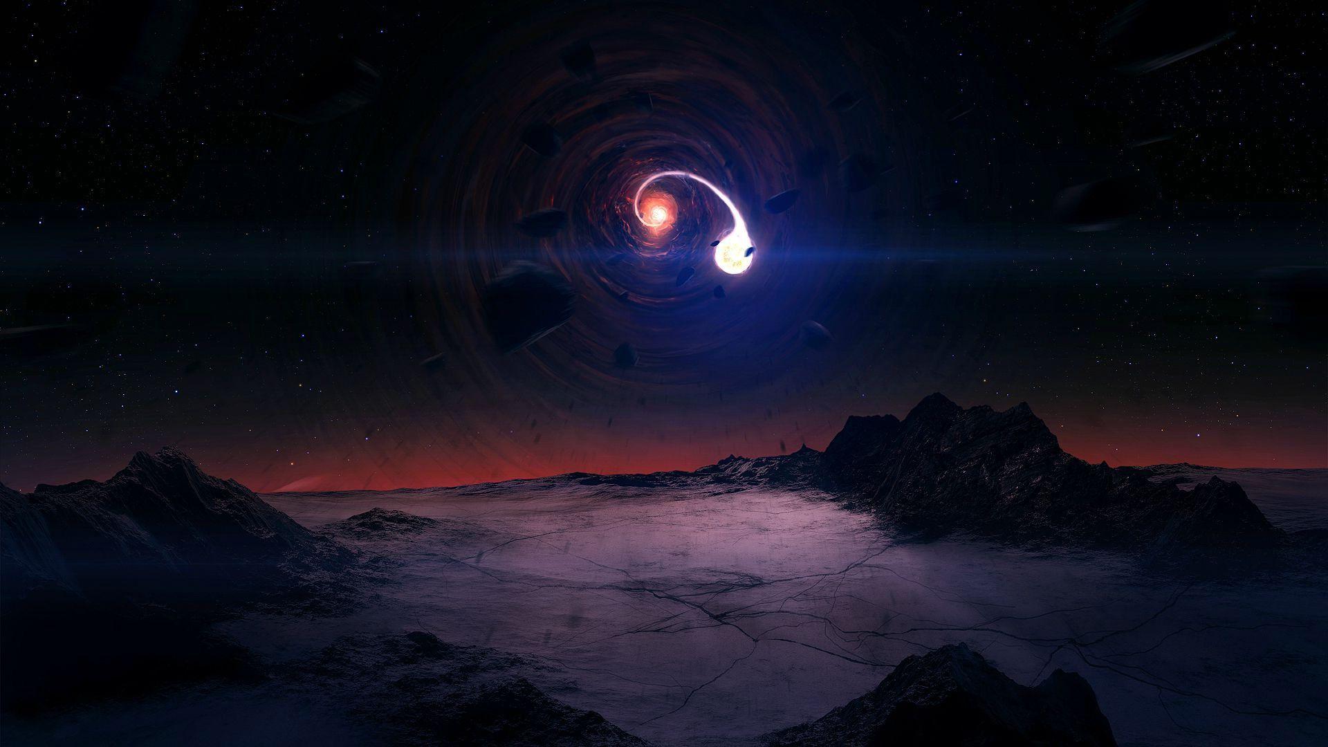 1920x1080 Hole Wallpaper. Moving Black Hole
