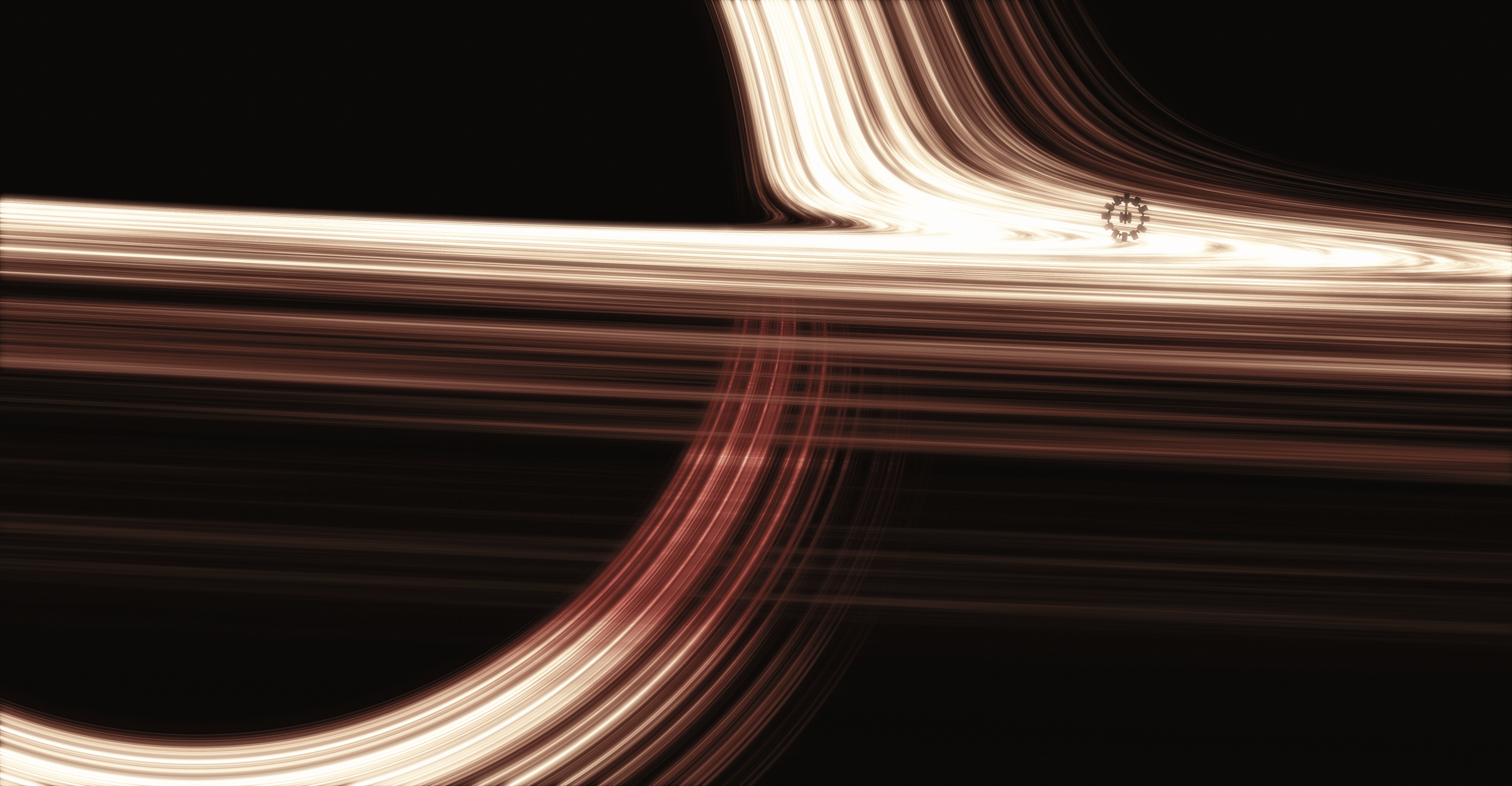 4080x2120 Black Hole and The Endurance (4k)