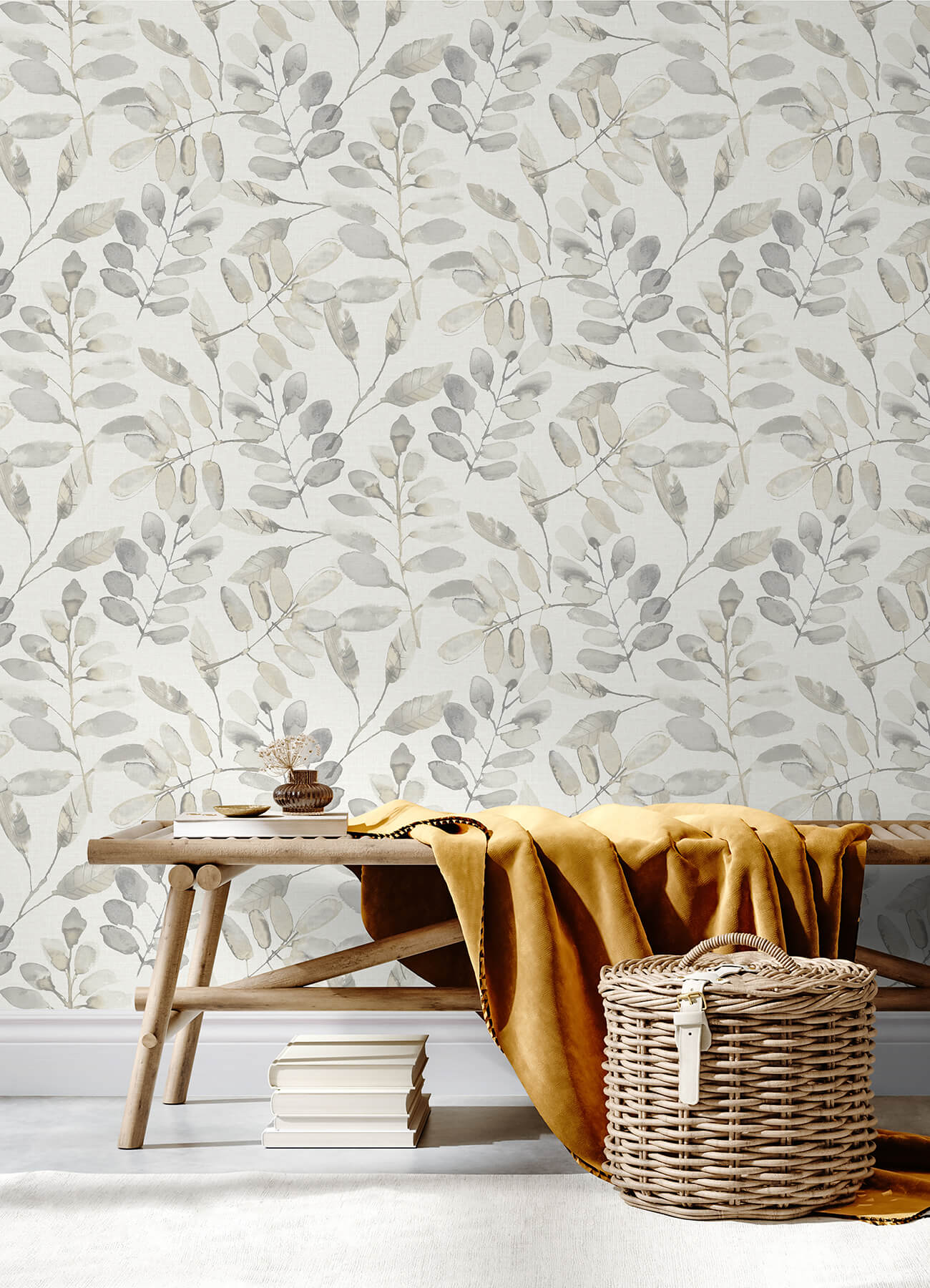1300x1800 Pinnate Taupe Leaves Wallpaper