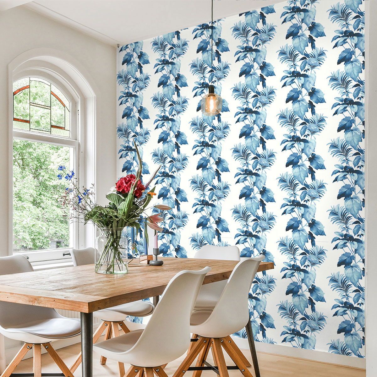 1200x1200 Harry & Grace Leaf Stripe Peel & Stick Wallpaper