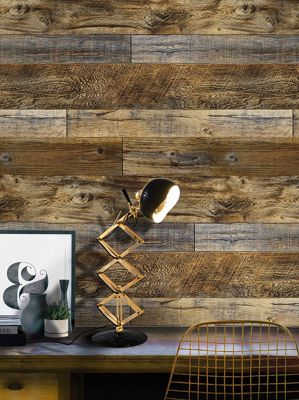 1000x1339 Peel And Stick Wallpaper Wood Contact Paper Self Adhesive Removable Decorative Vintage Wood Panel Wall Covering 17.5'' X 118''