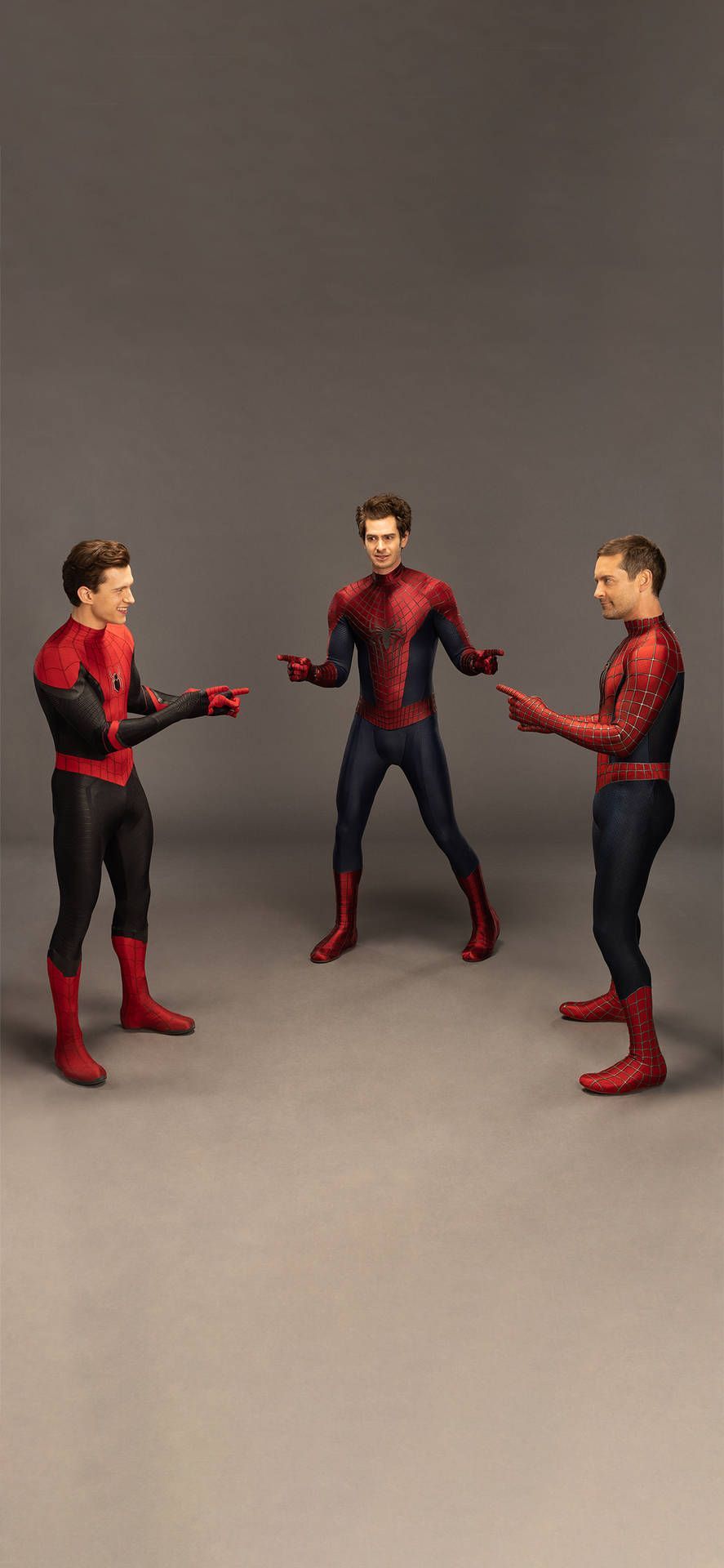 887x1920 Download Popular Phone Spider Men Pointing Meme Wallpaper