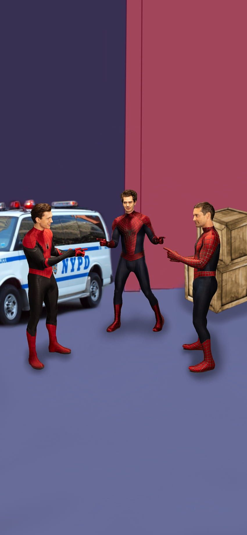 850x1839 Spider Man Meme, 3_spiderman, Tom_holland, Spiderman_meme, Spider_man, Tobey_maguire, Spiderman_no_way_home, Andrew_garfield, No_way_home, Spider, Nwh HD Phone Wallpaper
