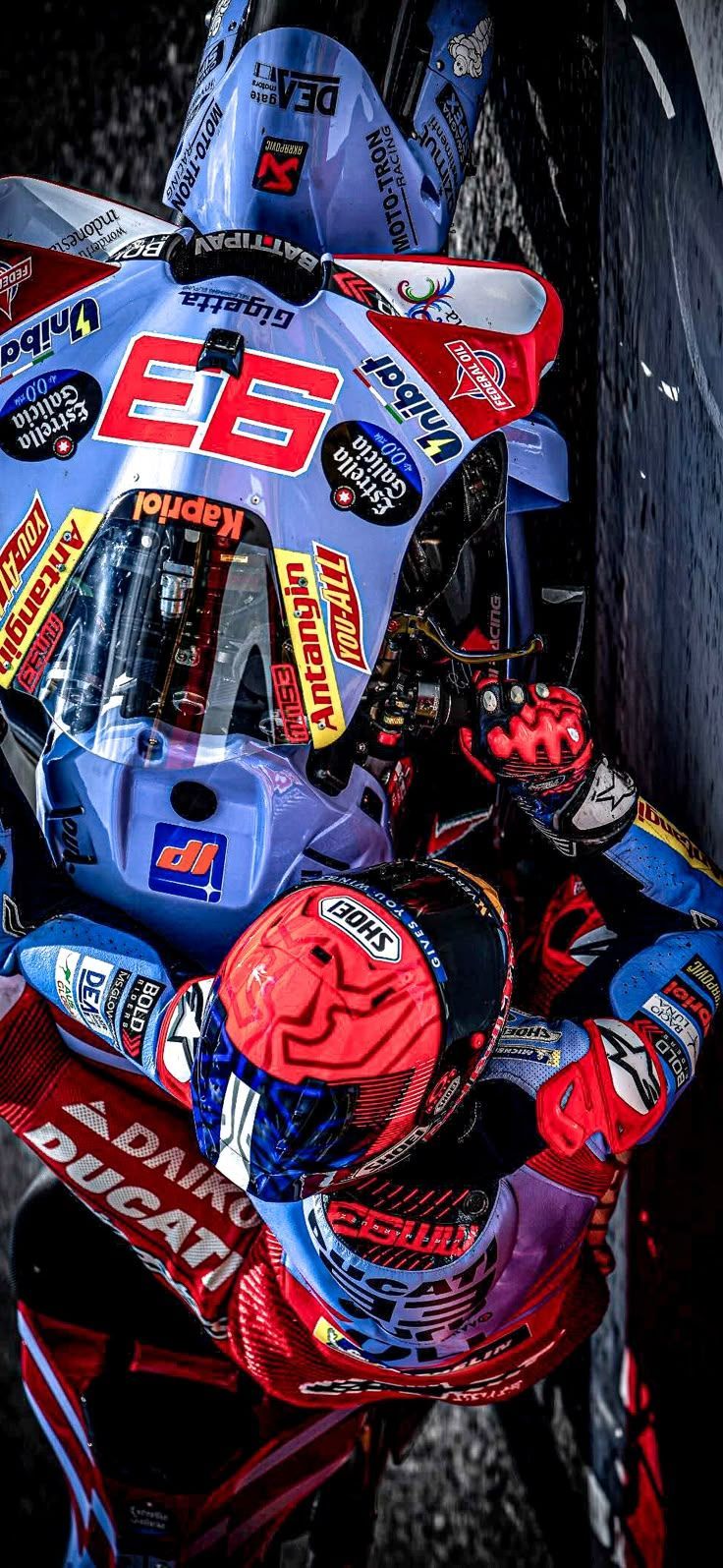 736x1595 Marc Marquez Gresini Racing Italian Grand Prix 2024 MotoGP Wallpaper