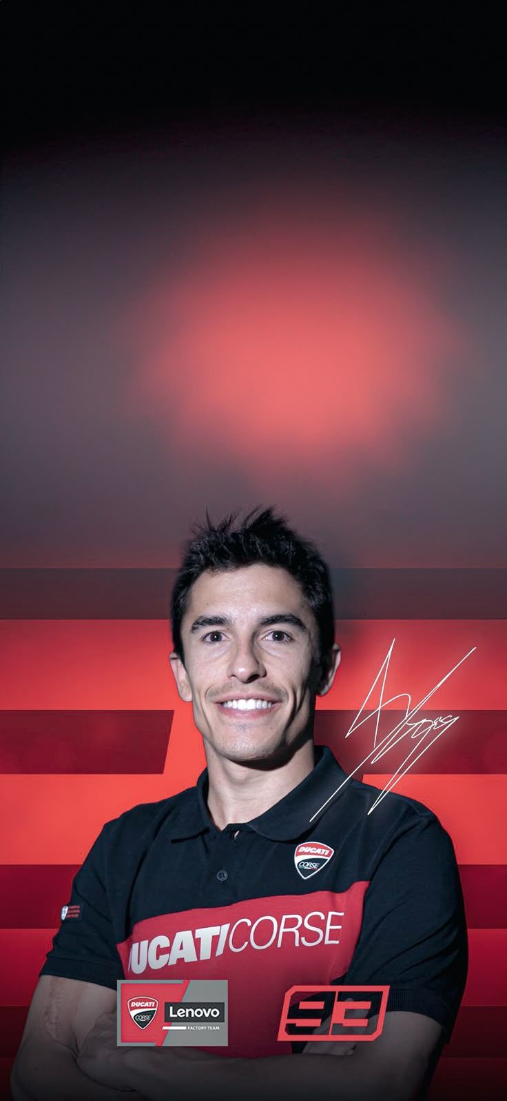736x1596 Marc Marquez Ducati Lenovo 2025 MotoGP Wallpaper