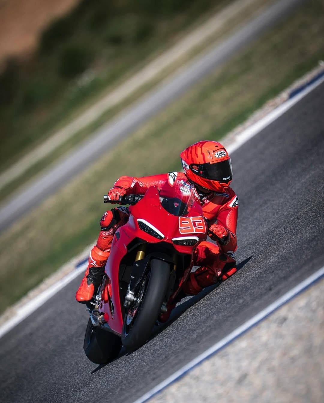 1080x1346 Marc Marquez on the Panigale V2 2025