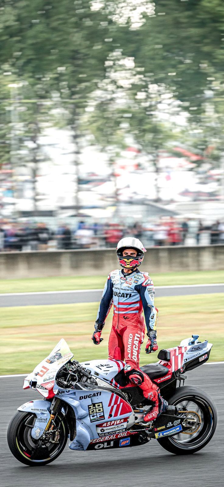 736x1594 Marc Marquez Gresini Racing Italian Grand Prix 2024 MotoGP Wallpaper