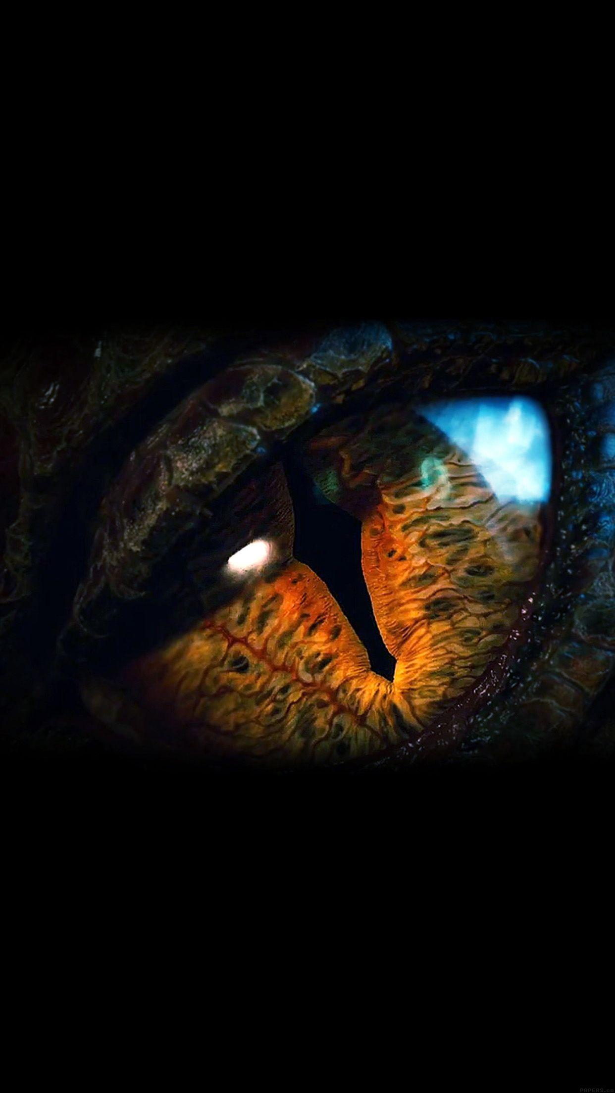 1242x2208 Eye Dragon Film Hobbit The Battle Five Armies Art Dark Android