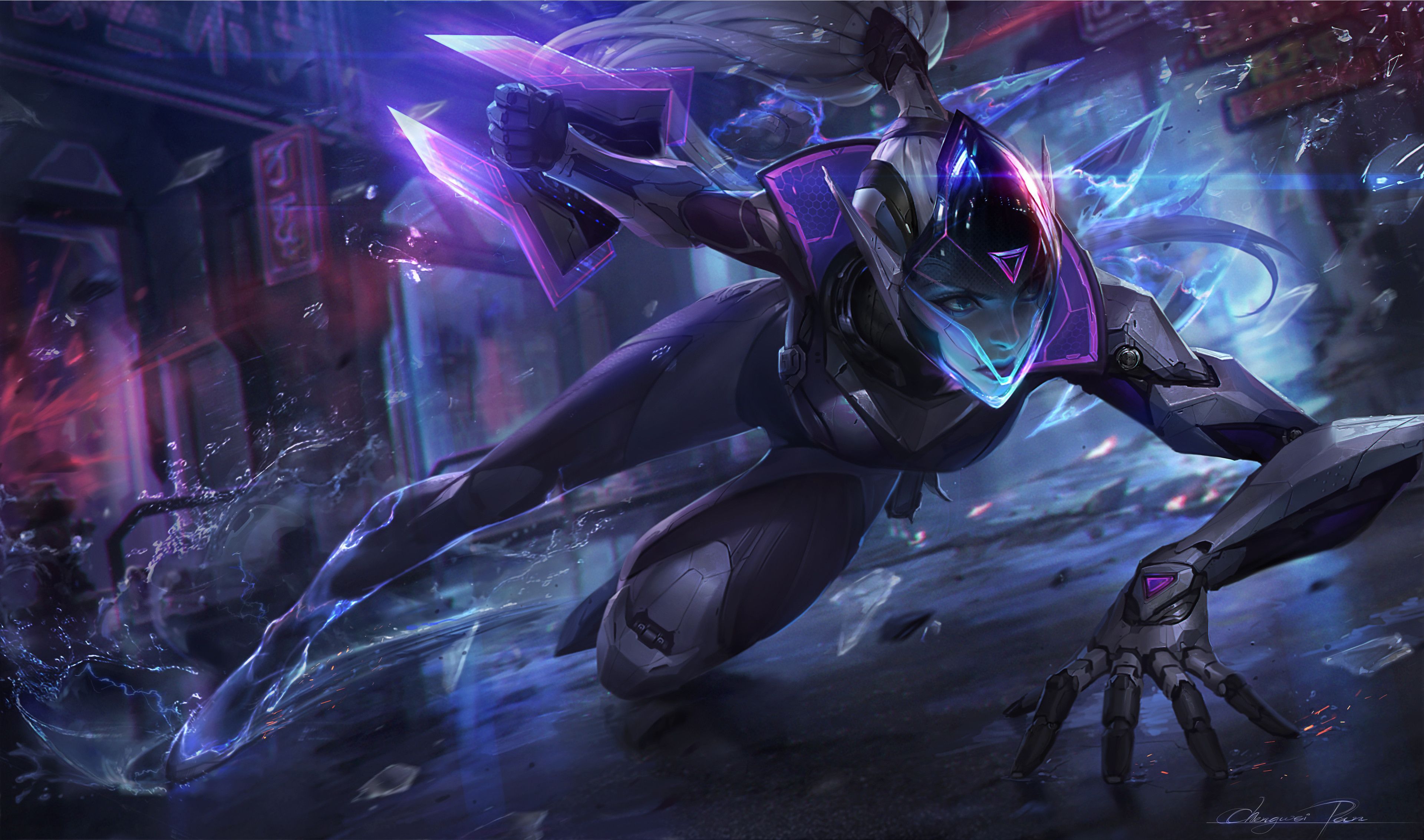 3840x2266 Project Vayne splash for League of Legends