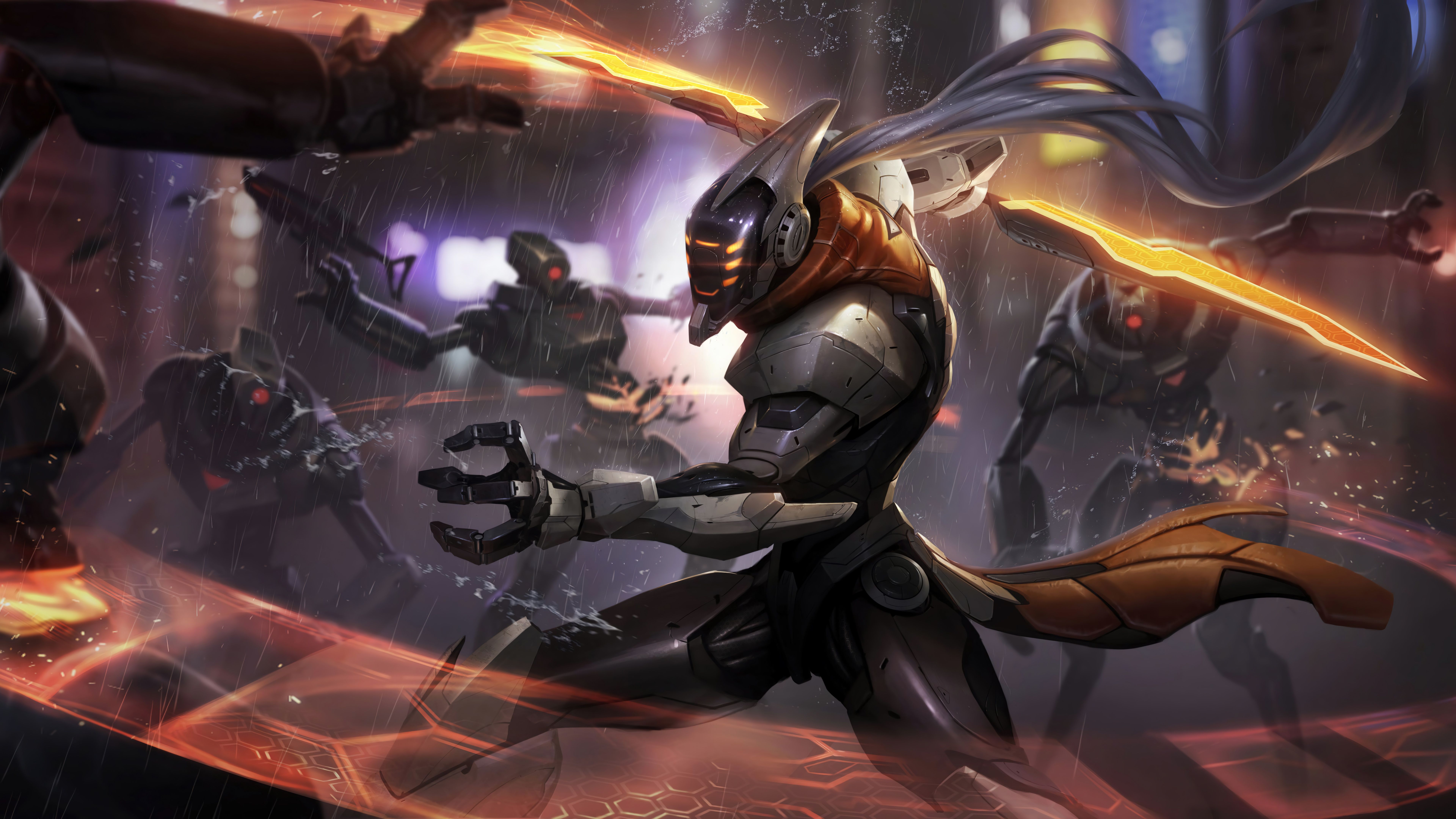 7680x4320 Wallpaper game, art, League of Legends, LoL, Project, skin, Master Yi for mobile and desktop, section игры, resolution 7680x4320