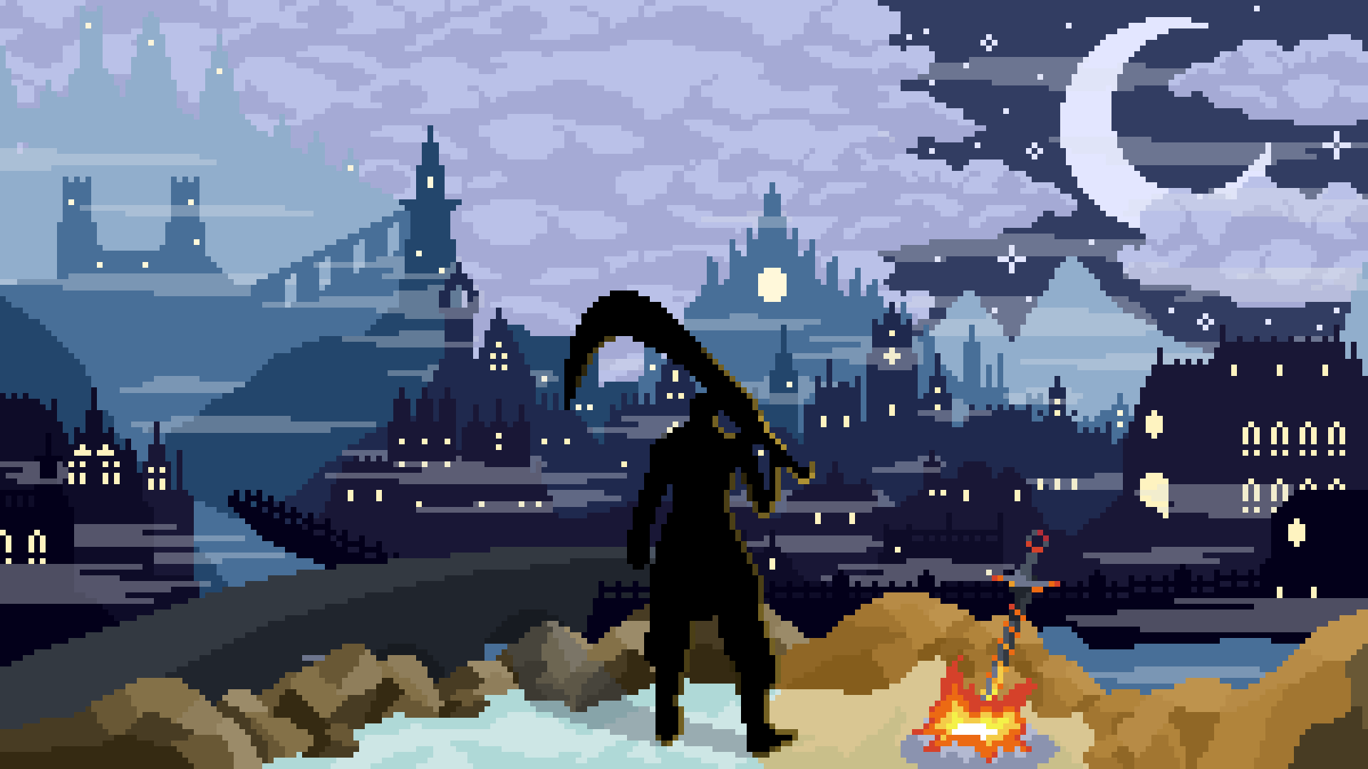 1920x1080 Irithyll [Pixel Art]