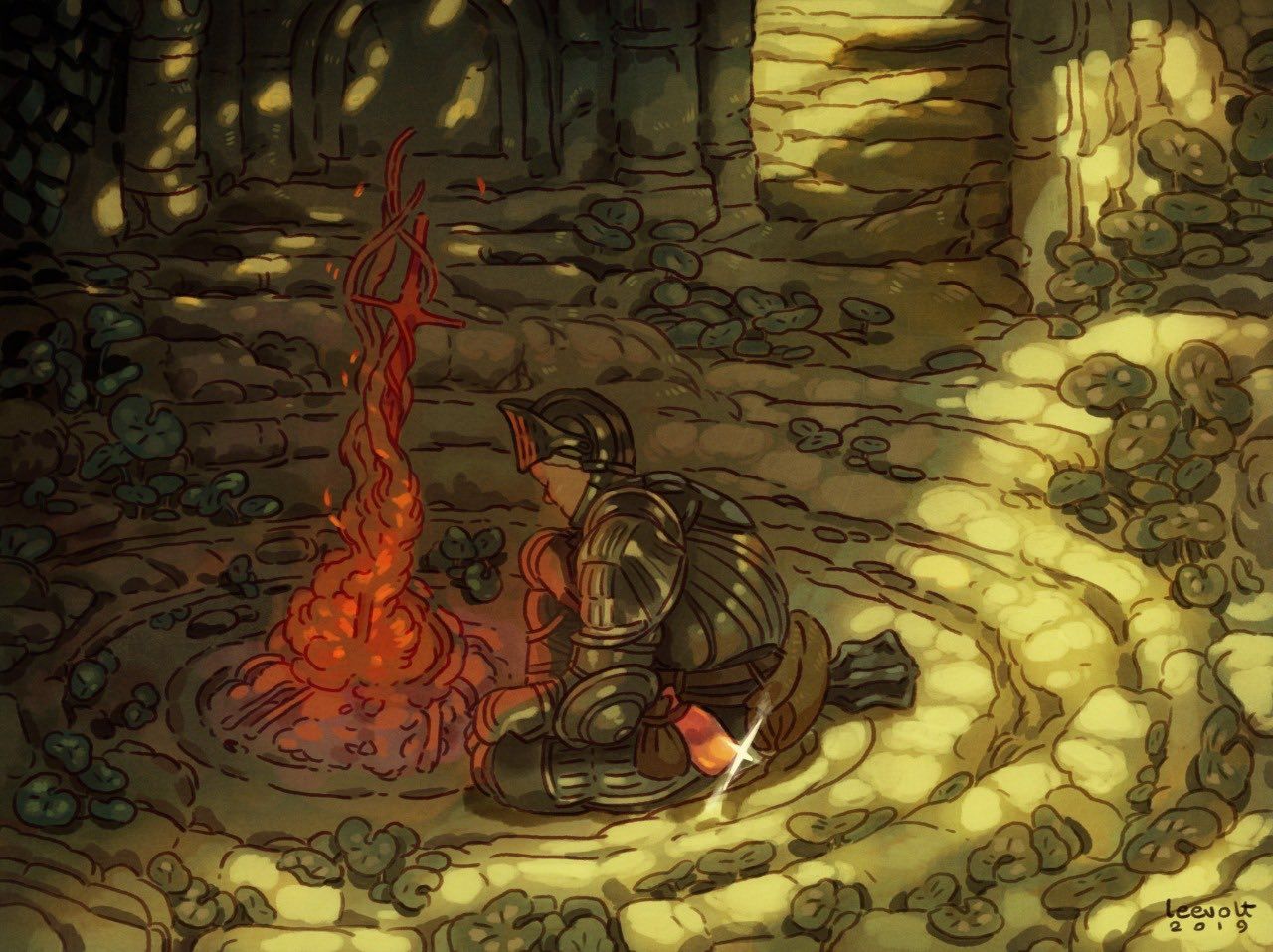 1280x957 Margherita Castello • on X: Firelink Shrine