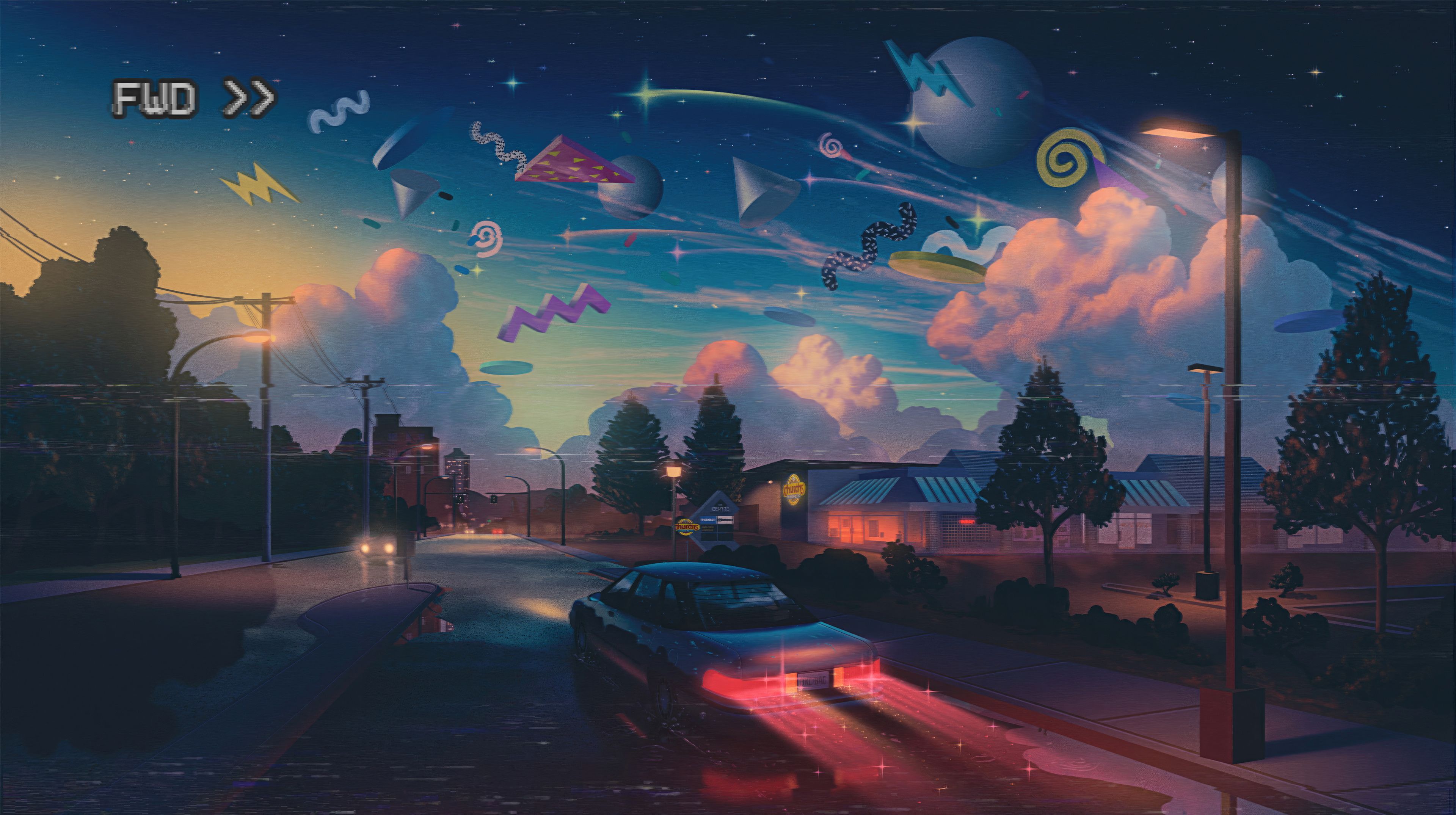 3840x2150 Racing Car Gaming Retro 90s Vibes Wallpaper, HD Artist Wallpaper, 4k Wallpaper, Image, Background, Photos and Picture