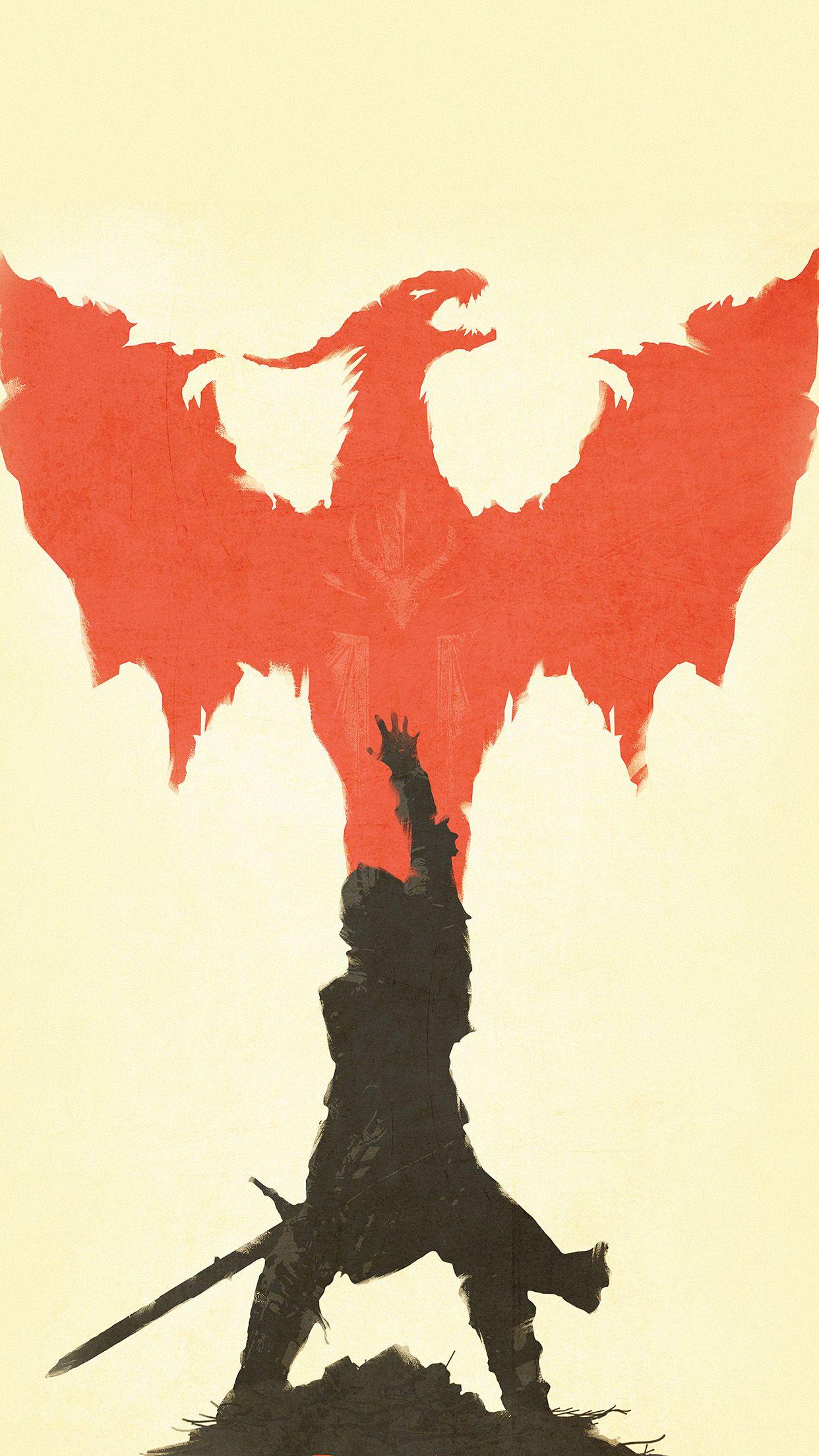 1242x2208 Dragon Age Inquisition Minimal Illustration Android Wallpaper free