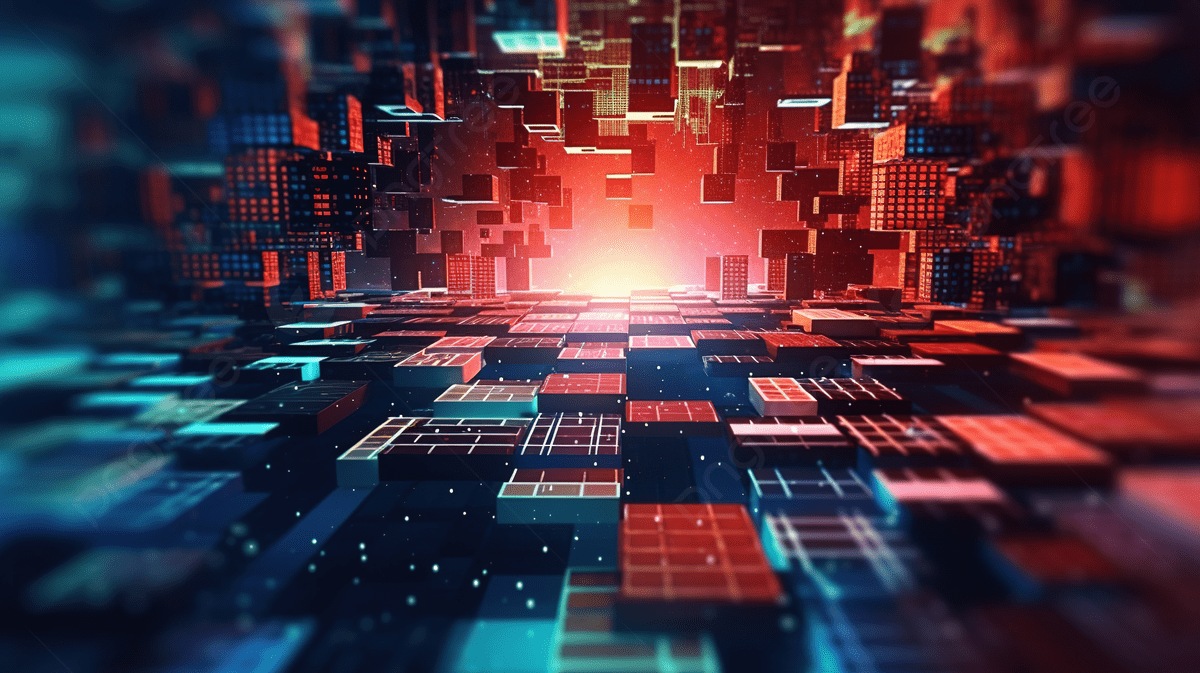 1200x673 Retro 3D Rendered Digital Background With Old School Pixelated Video Game Aesthetic, Modern Wallpaper, Art Wallpaper, Game Wallpaper Background Image And Wallpaper for Free Download