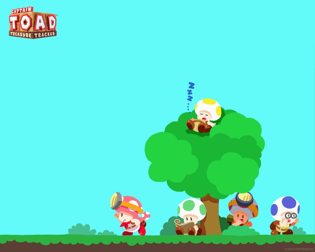 1280x1024 Daily Super Mario Artwork on X: Captain Toad: Treasure Tracker (2014) artwork featuring the playable characters, along side other members of the Toad Brigade, released as a wallpaper on myNintendo