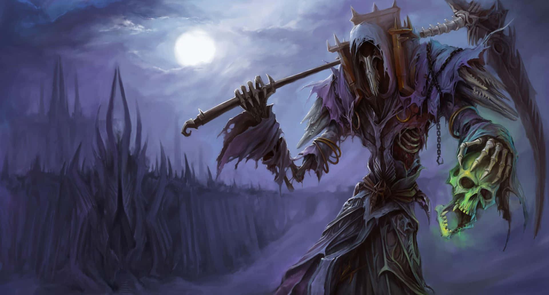 1920x1032 Download Warlock Casting Spell In World Of Warcraft Wallpaper