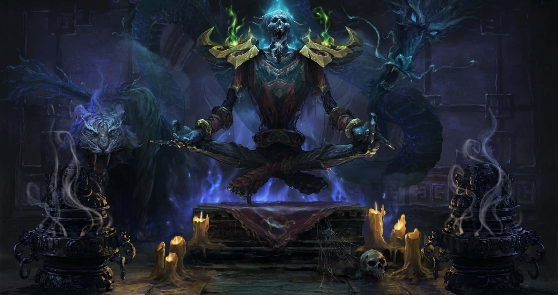 1920x1016 Download Warlock In The Enchanting World Of Warcraft Wallpaper