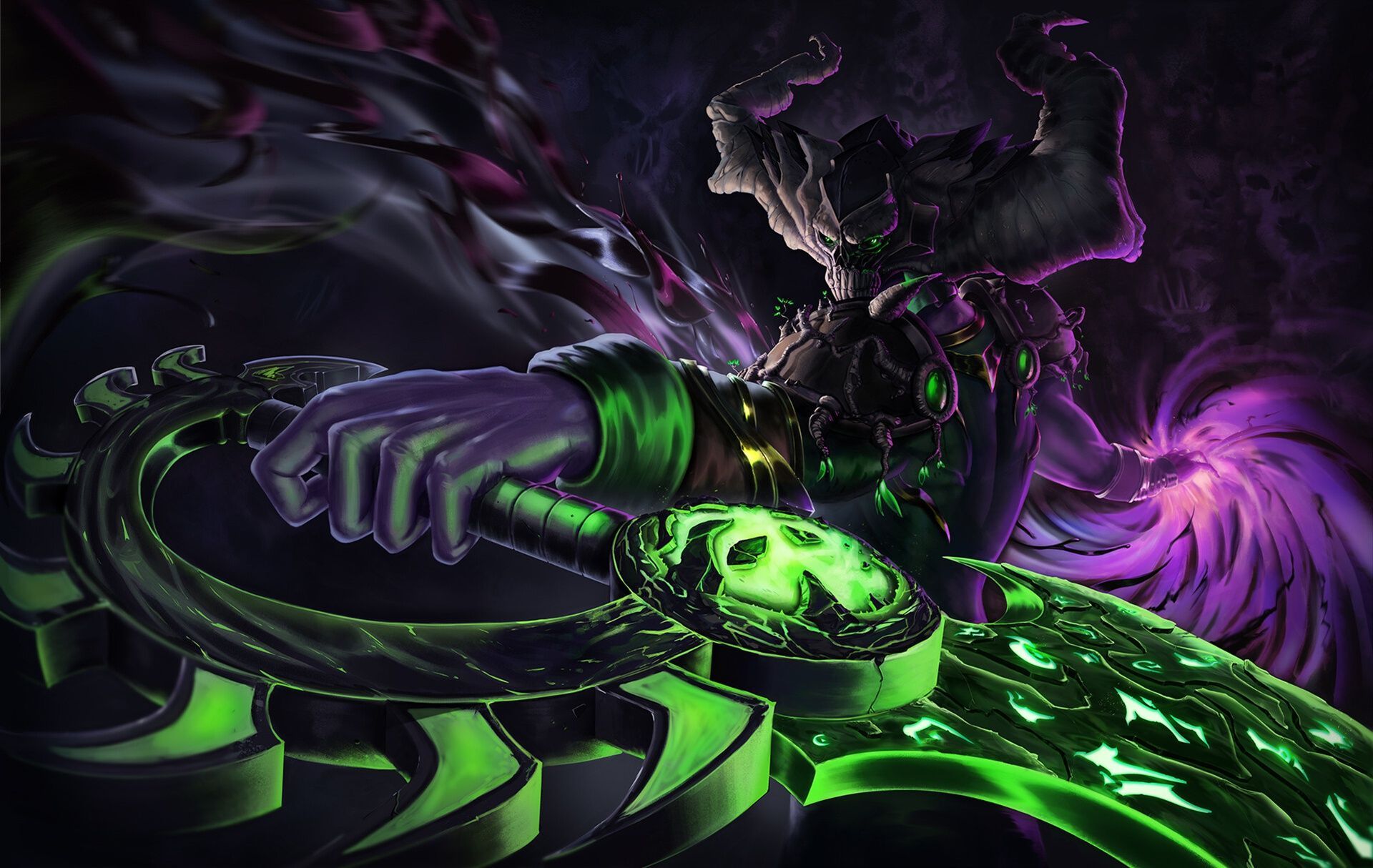 1920x1214 Wallpaper weapons, fiction, magic, the game, art, dark, World of Warcraft, fantasy for mobile and desktop, section игры, resolution 1920x1214