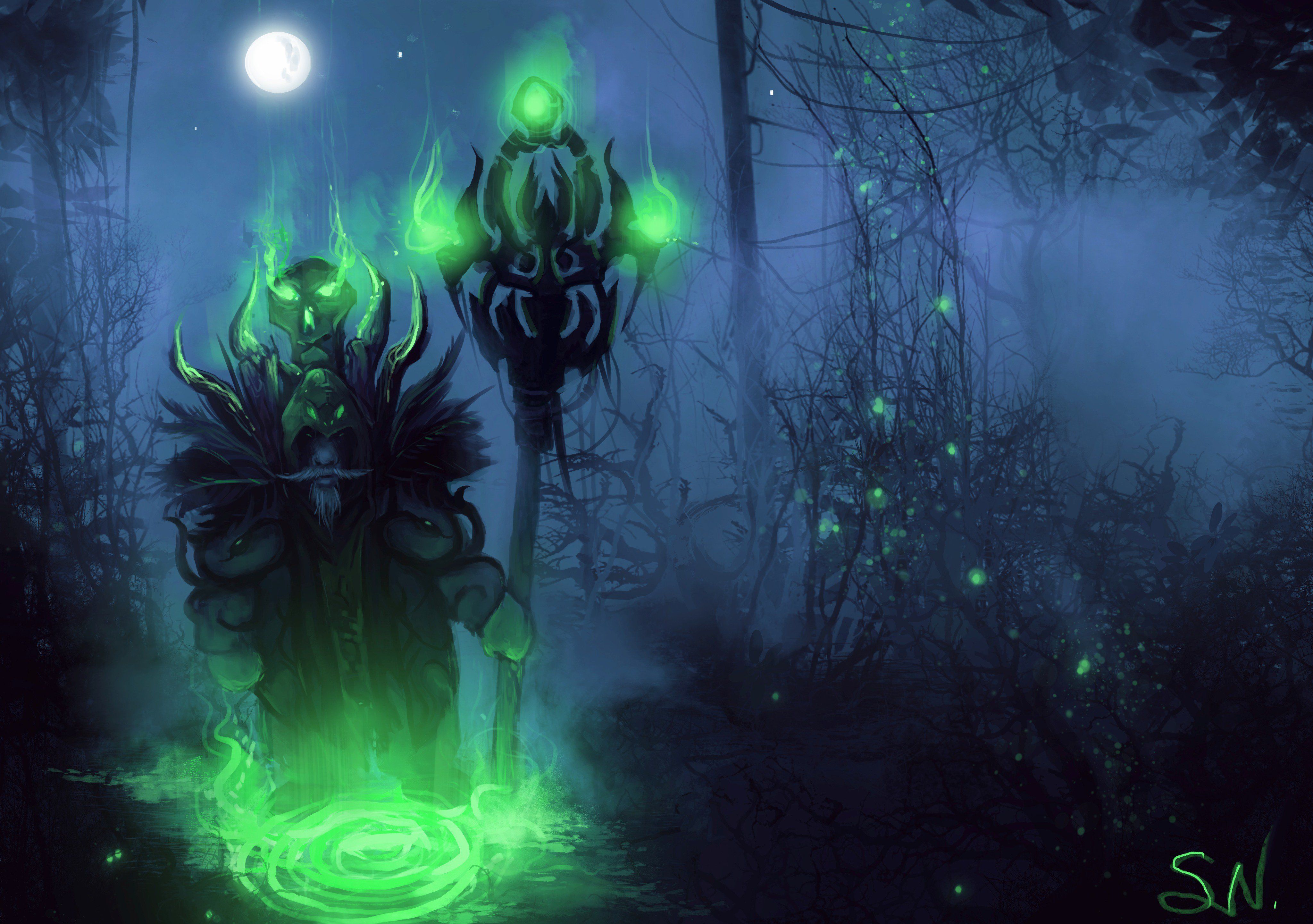 4096x2882 Santa Norvaisaite On X: Fel Walker Warlock #wow #worldofwarcraft #gamedev #fantasy #art / X