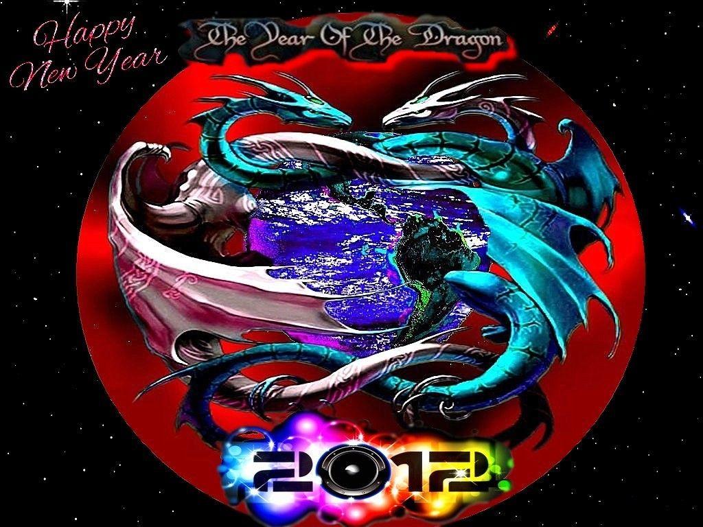 1024x768 Wallpaper Tagged With Dragon: Happy Christmas New Holidays Mas
