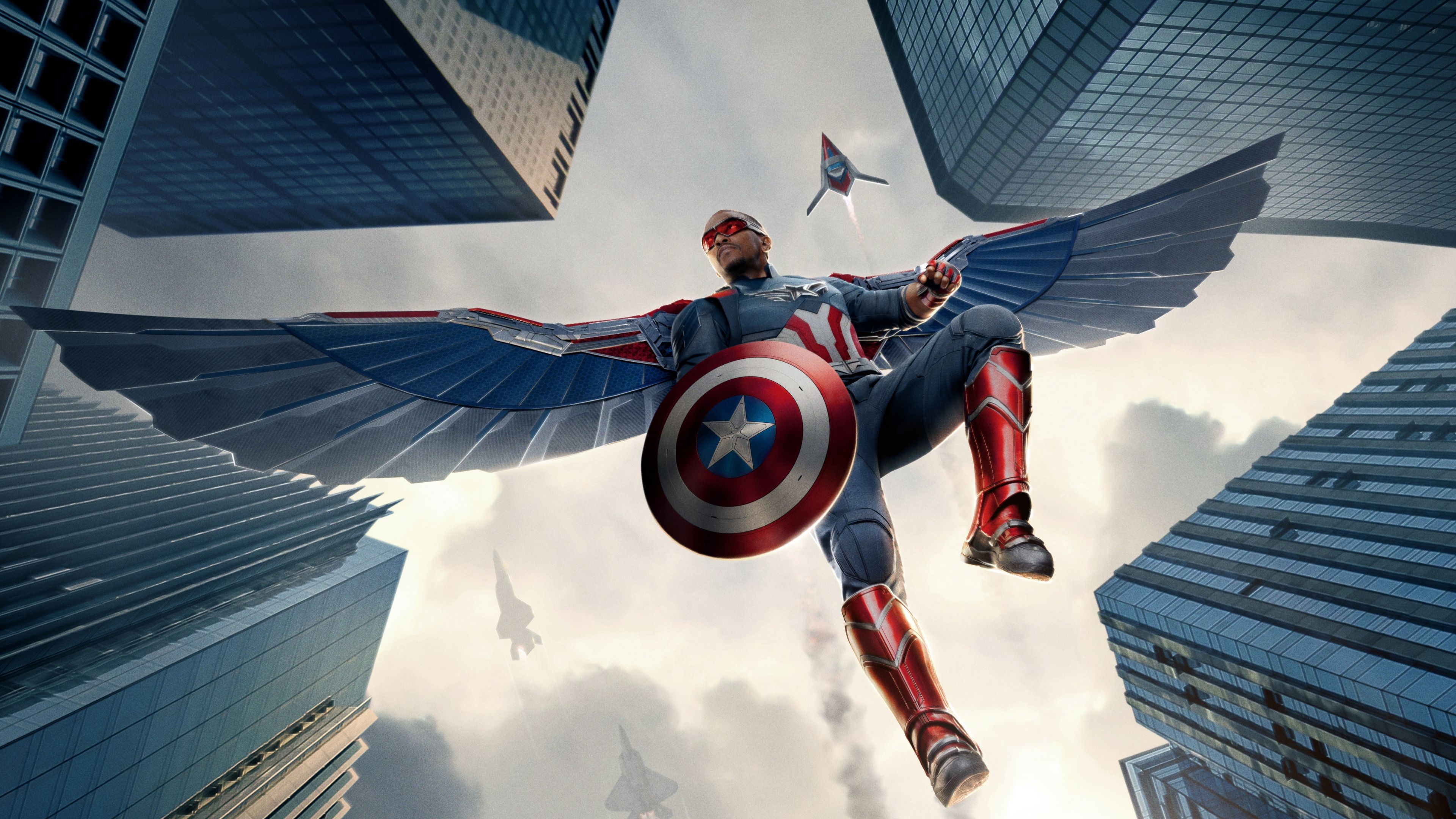 3840x2160 Captain America: Brave New World Wallpaper 4K, Vertical, Sam Wilson