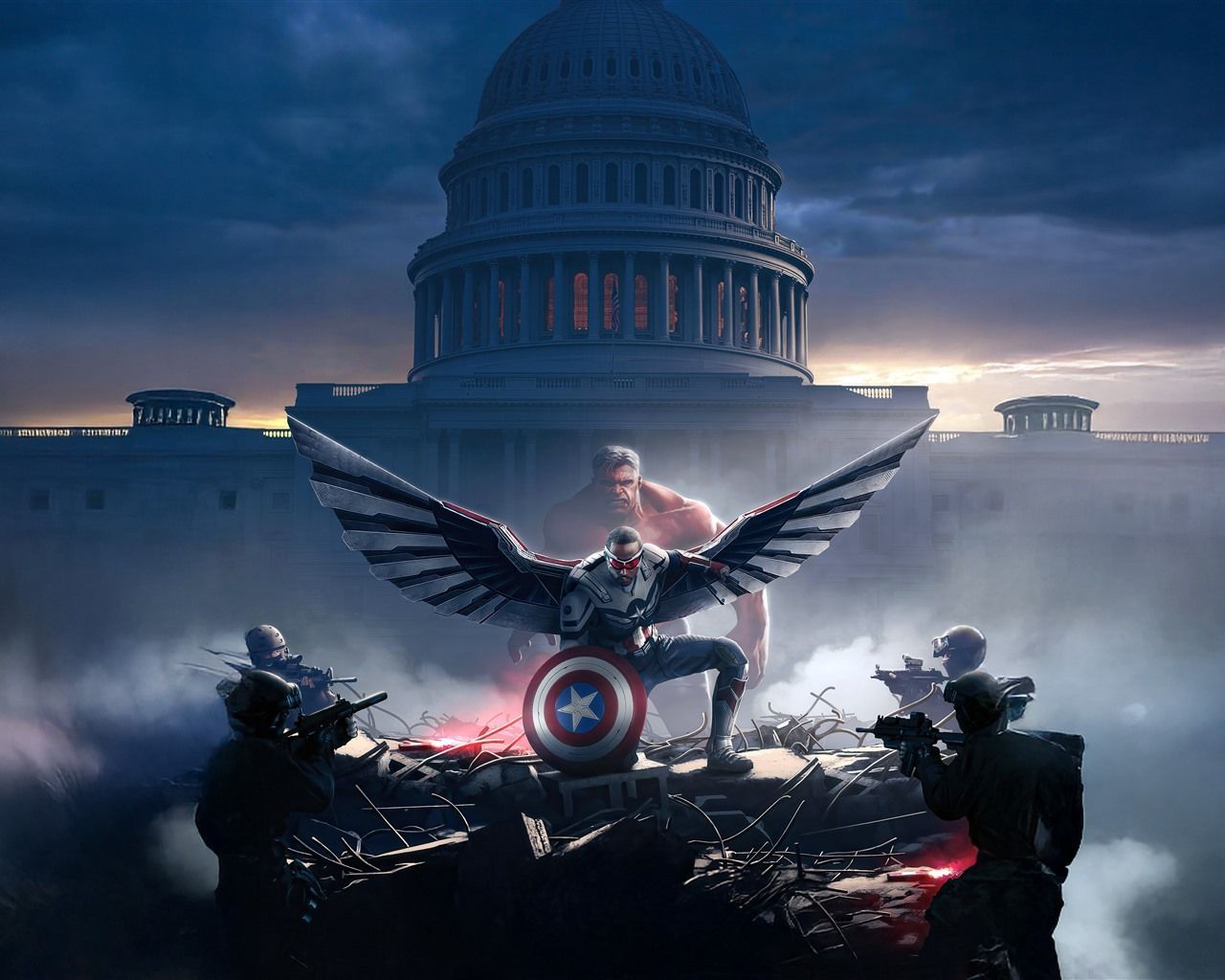 1280x1024 Captain America Brave New World White House 2025 Films 5K