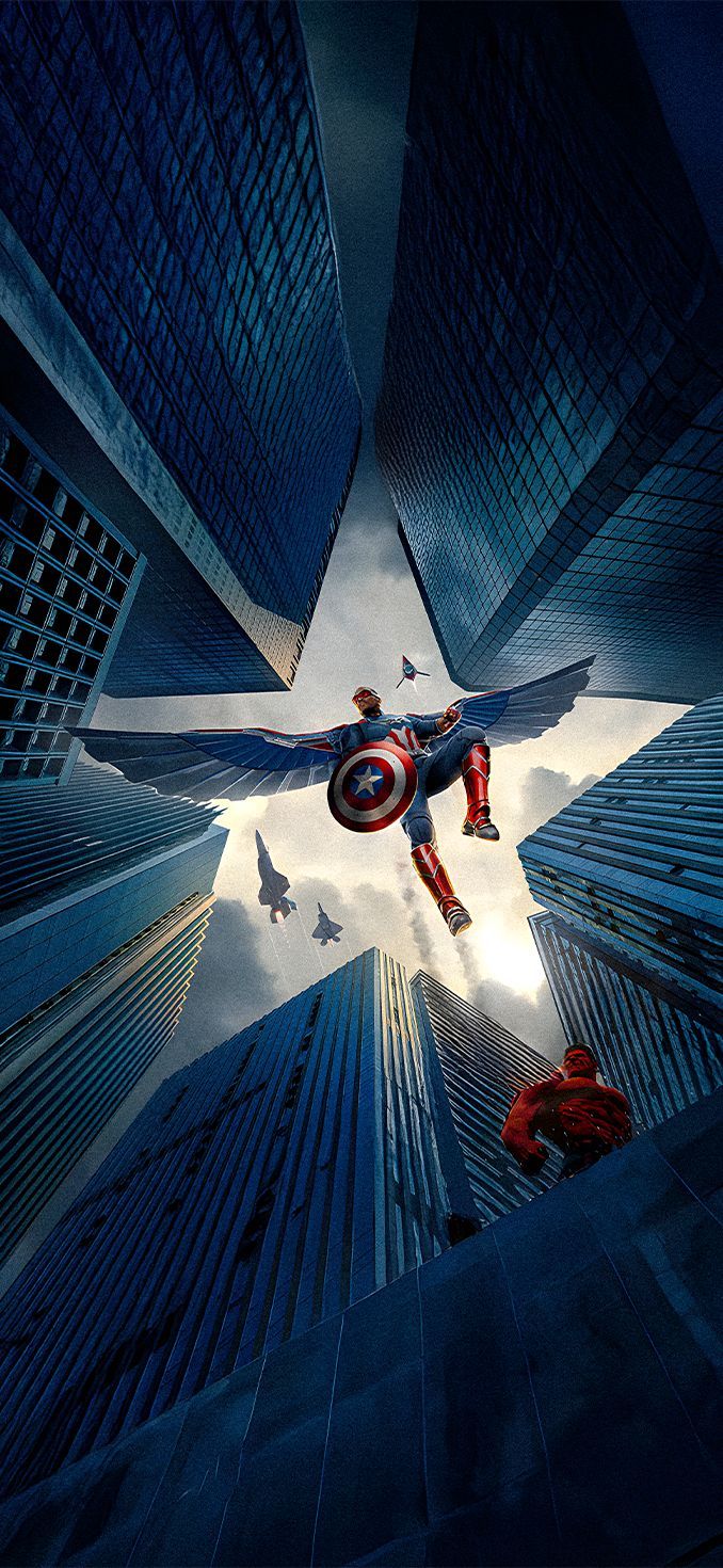 678x1470 Captain America Brave New World Wallpaper HD