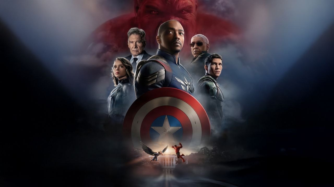 1280x720 Captain America: Brave New World Movie Poster Desktop wallpaper 1280x720