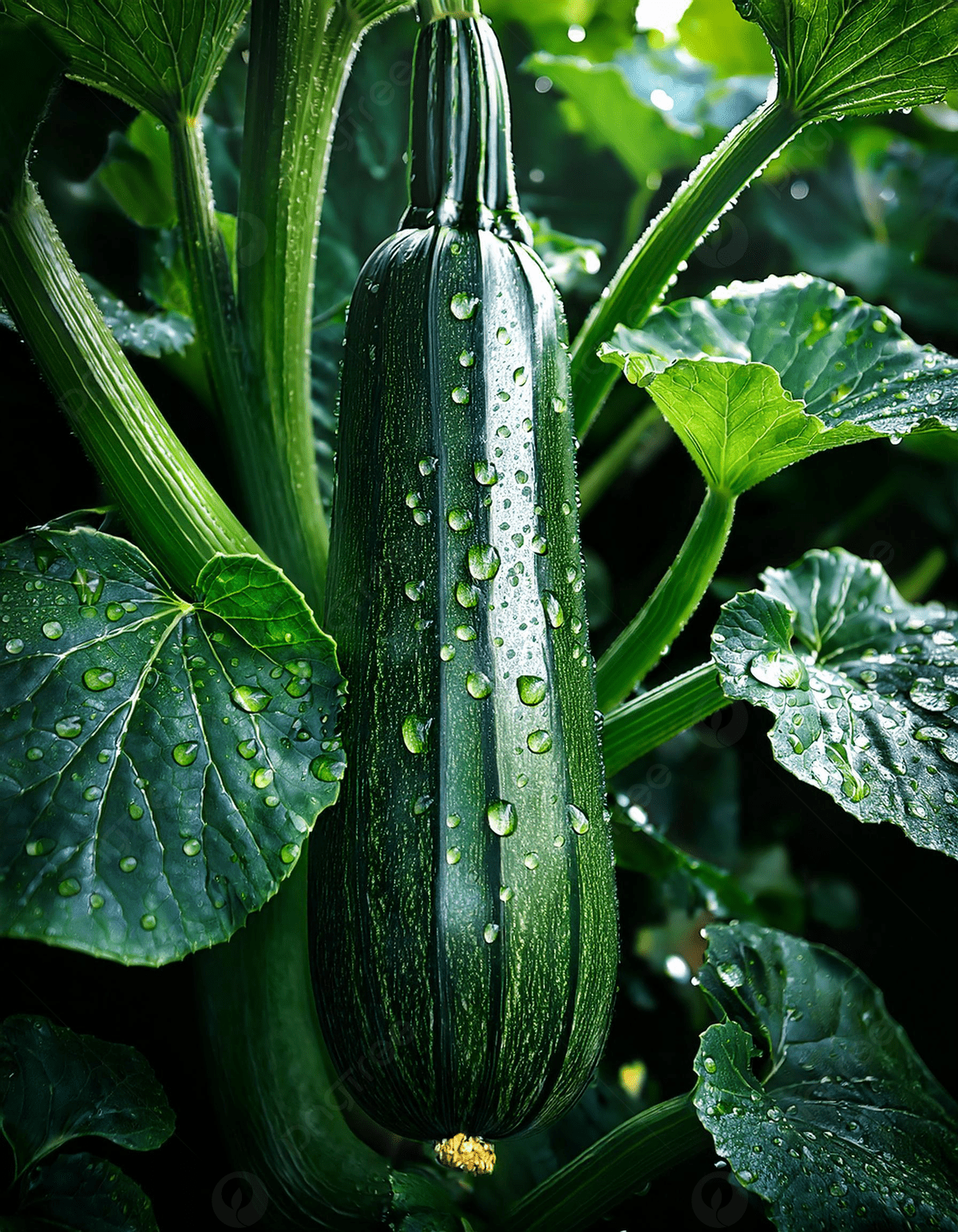 1200x1543 Fresh Zucchini On The Vine Background Wallpaper Image For Free Download