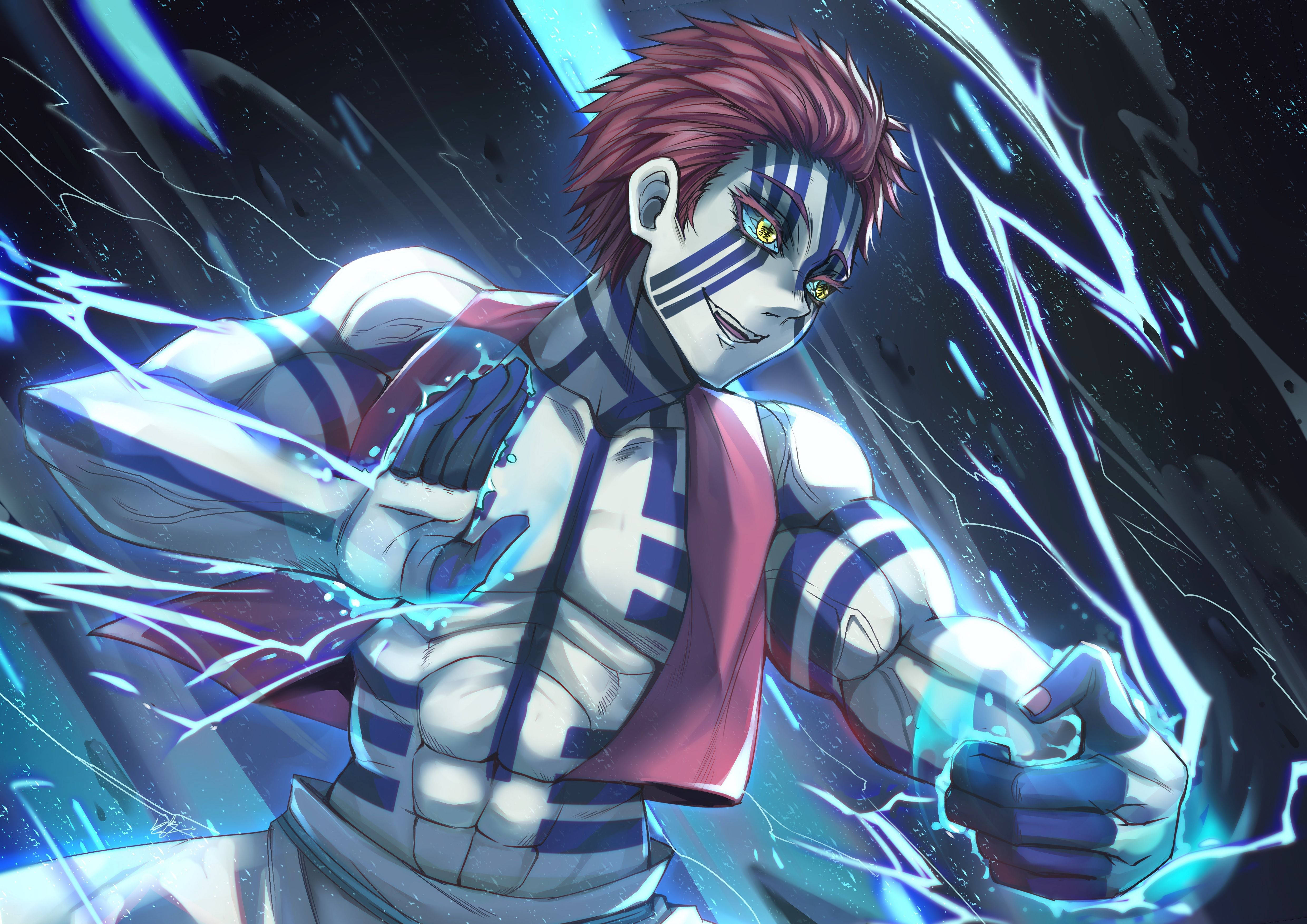 4960x3507 Akaza (Demon Slayer: Kimetsu No Yaiba) Wallpaper