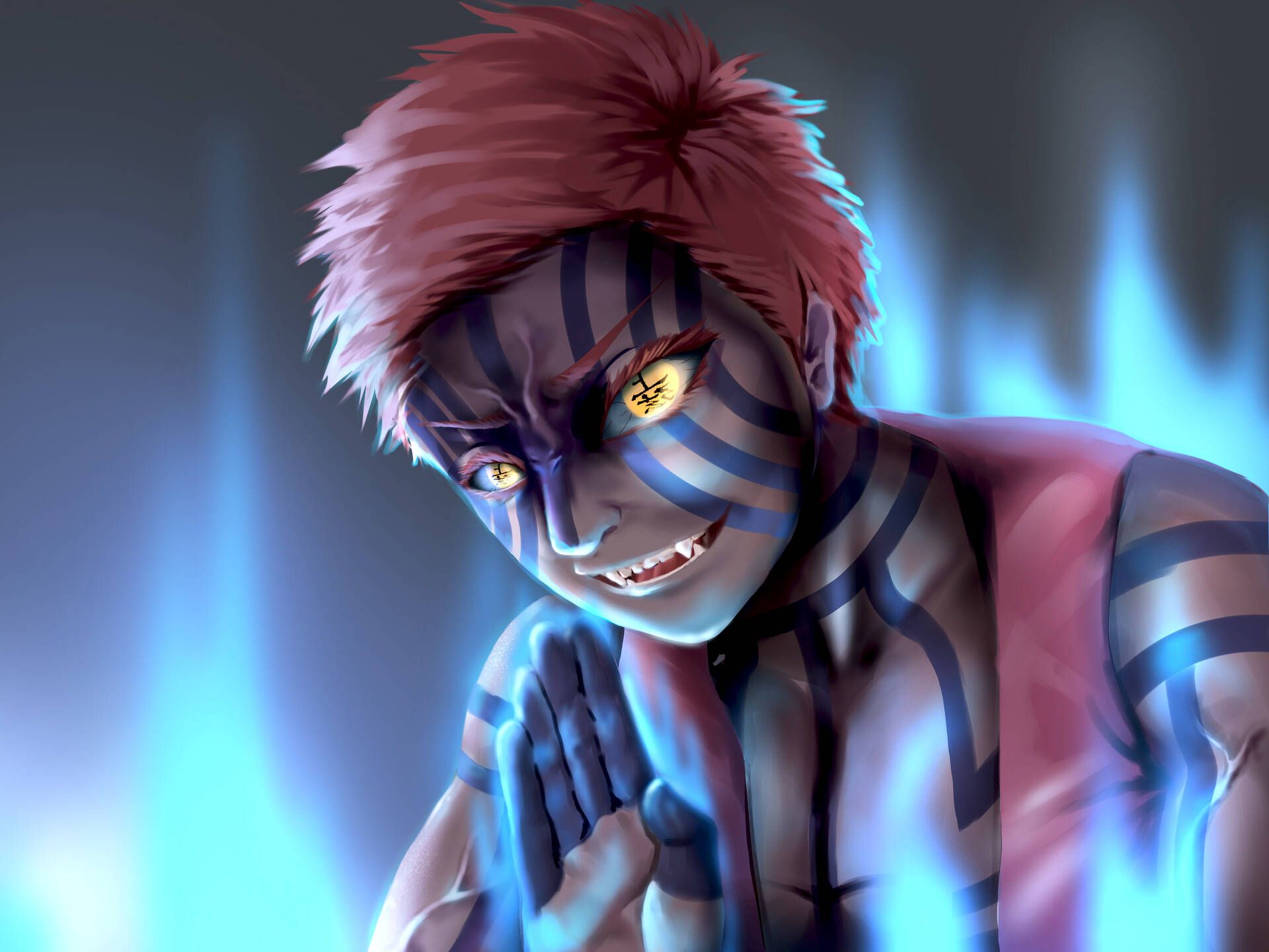 1920x1440 Demon Slayer Akaza Wallpaper