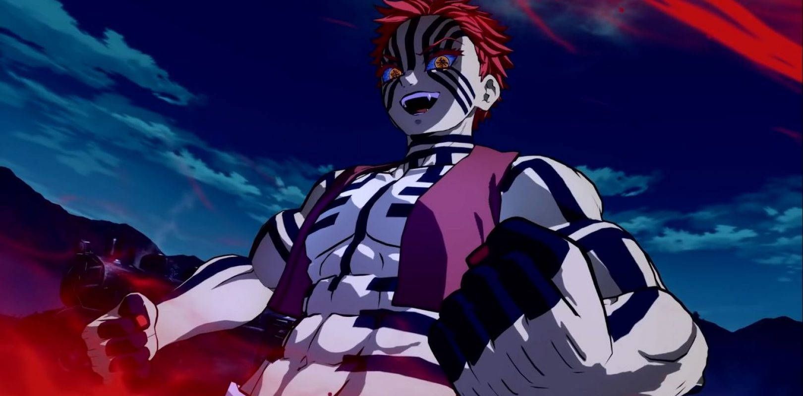 1620x800 Demon Slayer Akaza Wallpaper