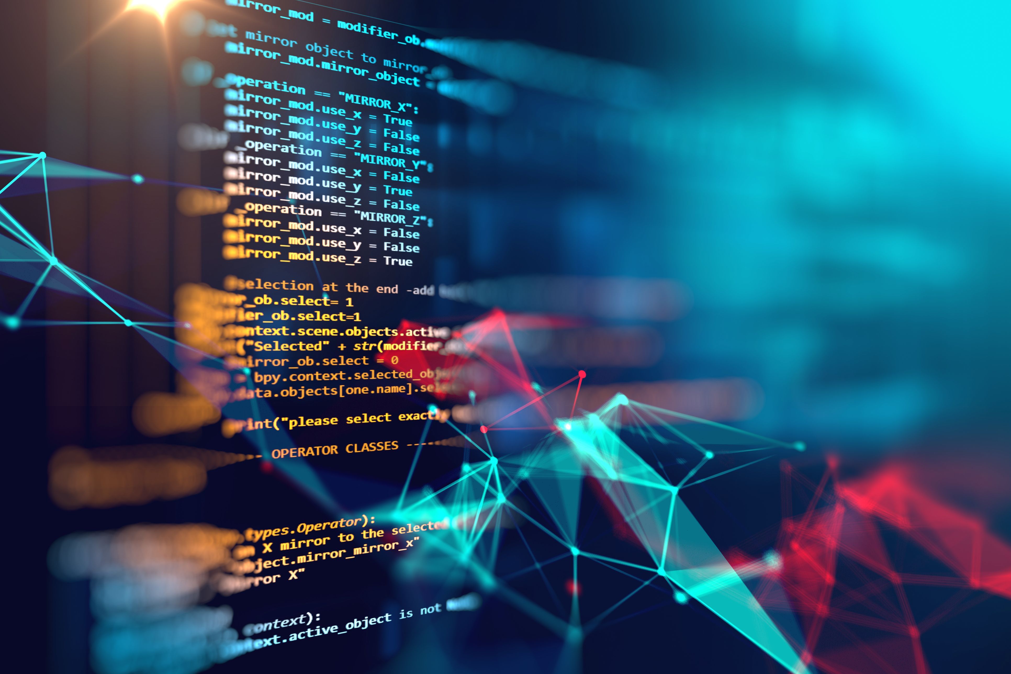 3864x2576 Programming code abstract technology background of software developer