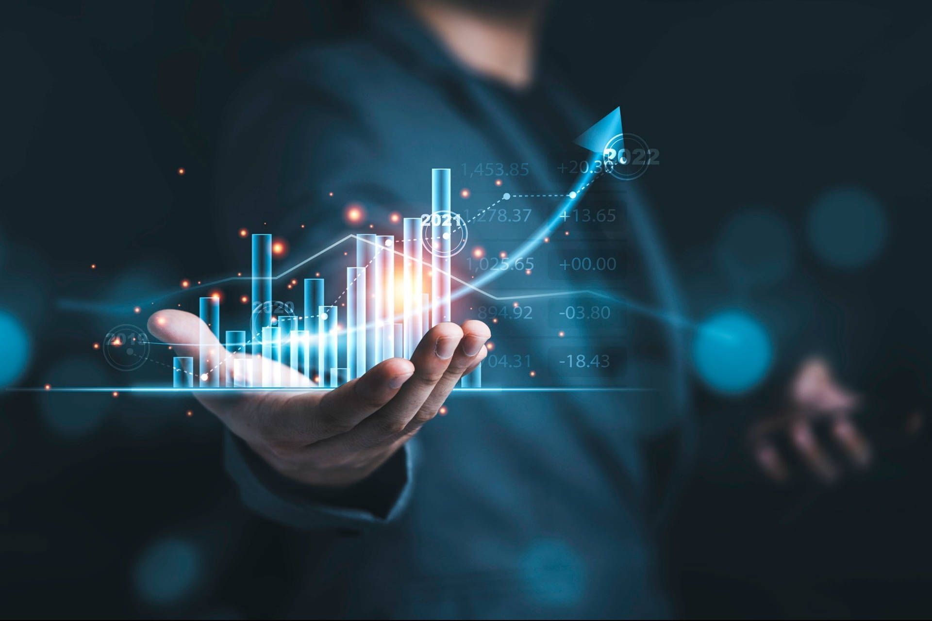 1920x1280 Download Business Growth Chart Wallpaper