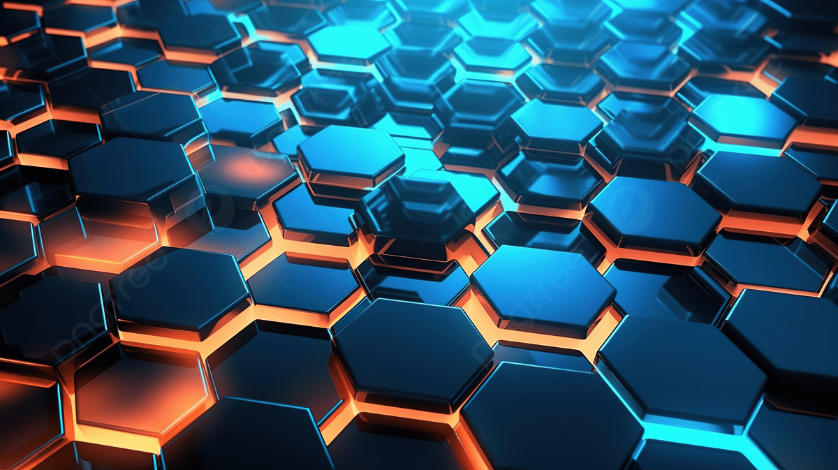 1200x673 Modern Tech Background In Hexagonal Arrangement 3D Rendered, Business Wallpaper, Tech Wallpaper, Blue Wallpaper Background Image And Wallpaper for Free Download